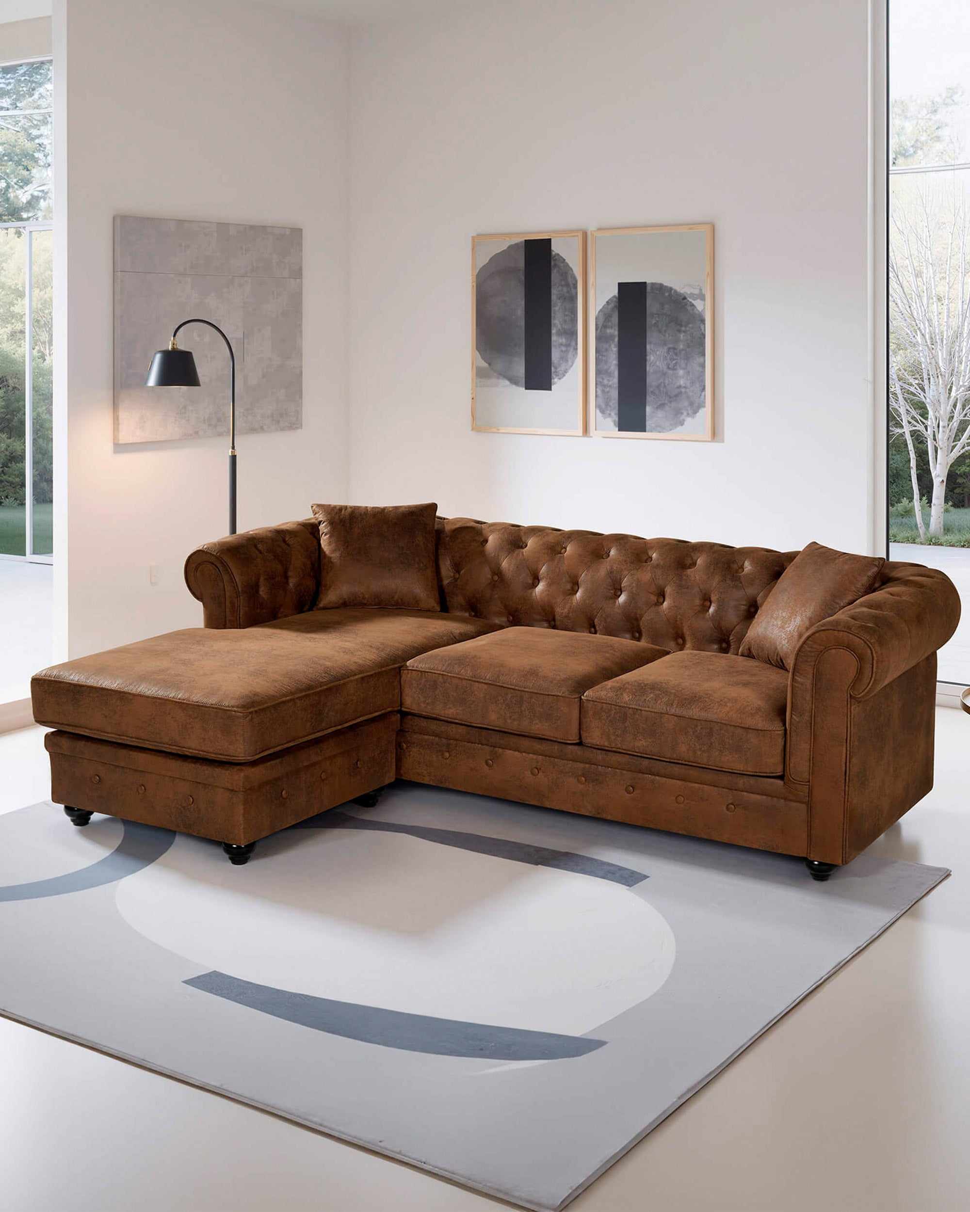 CHESTER Reversible chaise longue sofa