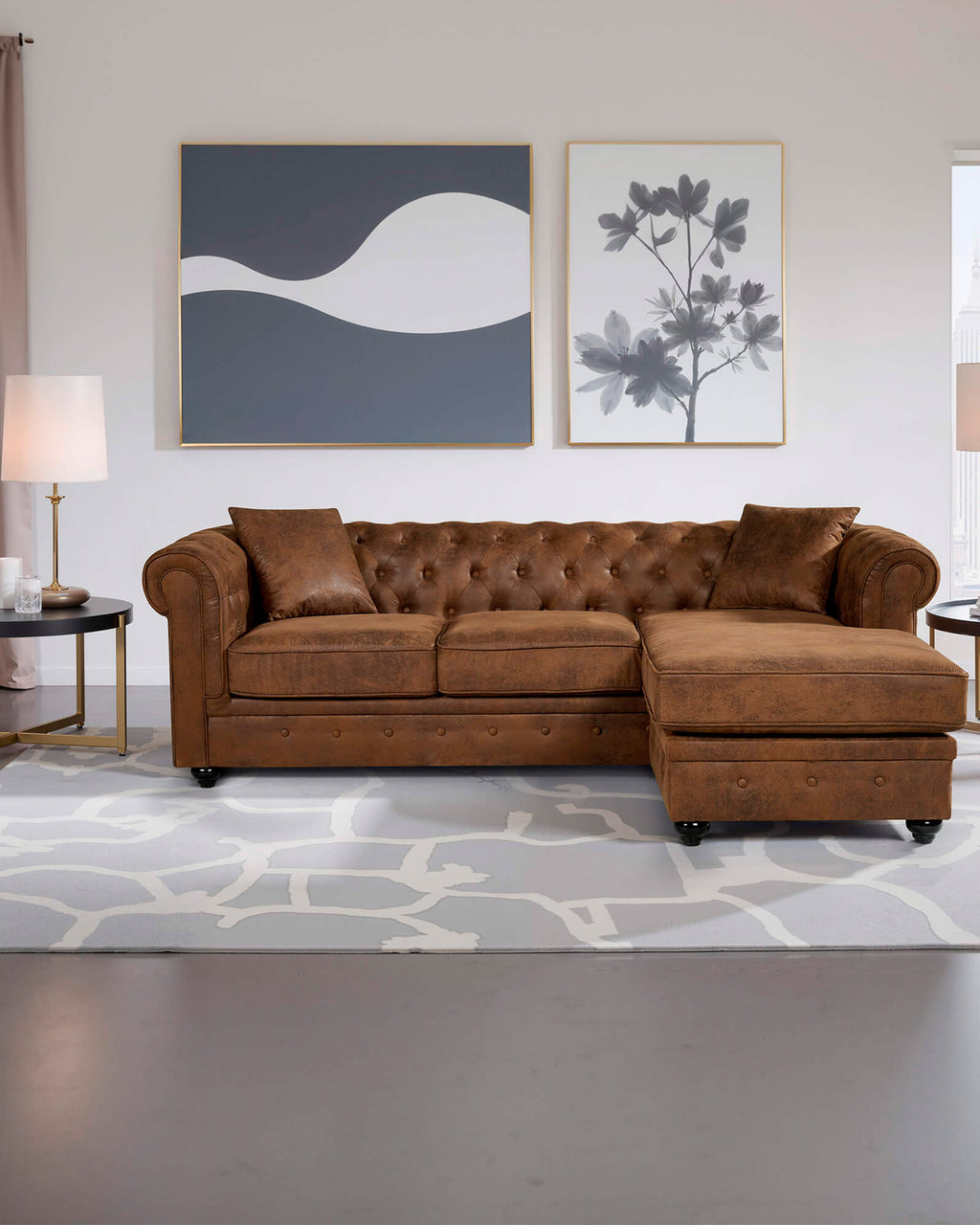 CHESTER Reversible chaise longue sofa