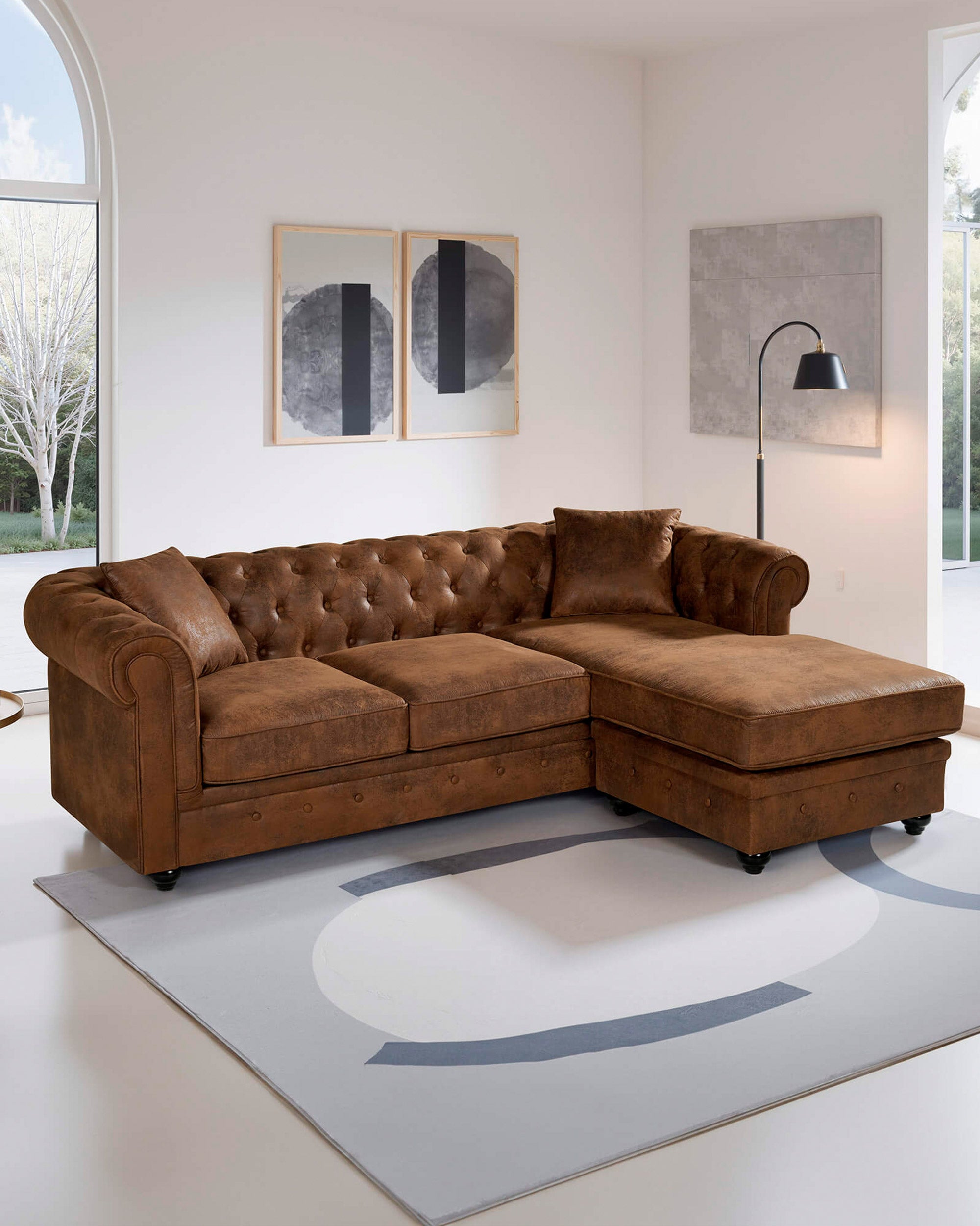 CHESTER Reversible chaise longue sofa
