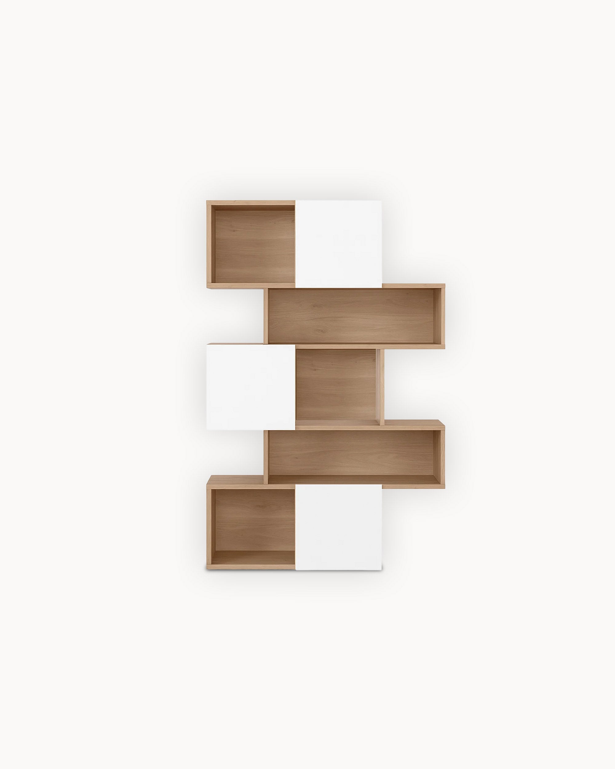 Peneda Bookcase with 3 Sliding Doors and 4 Shelves