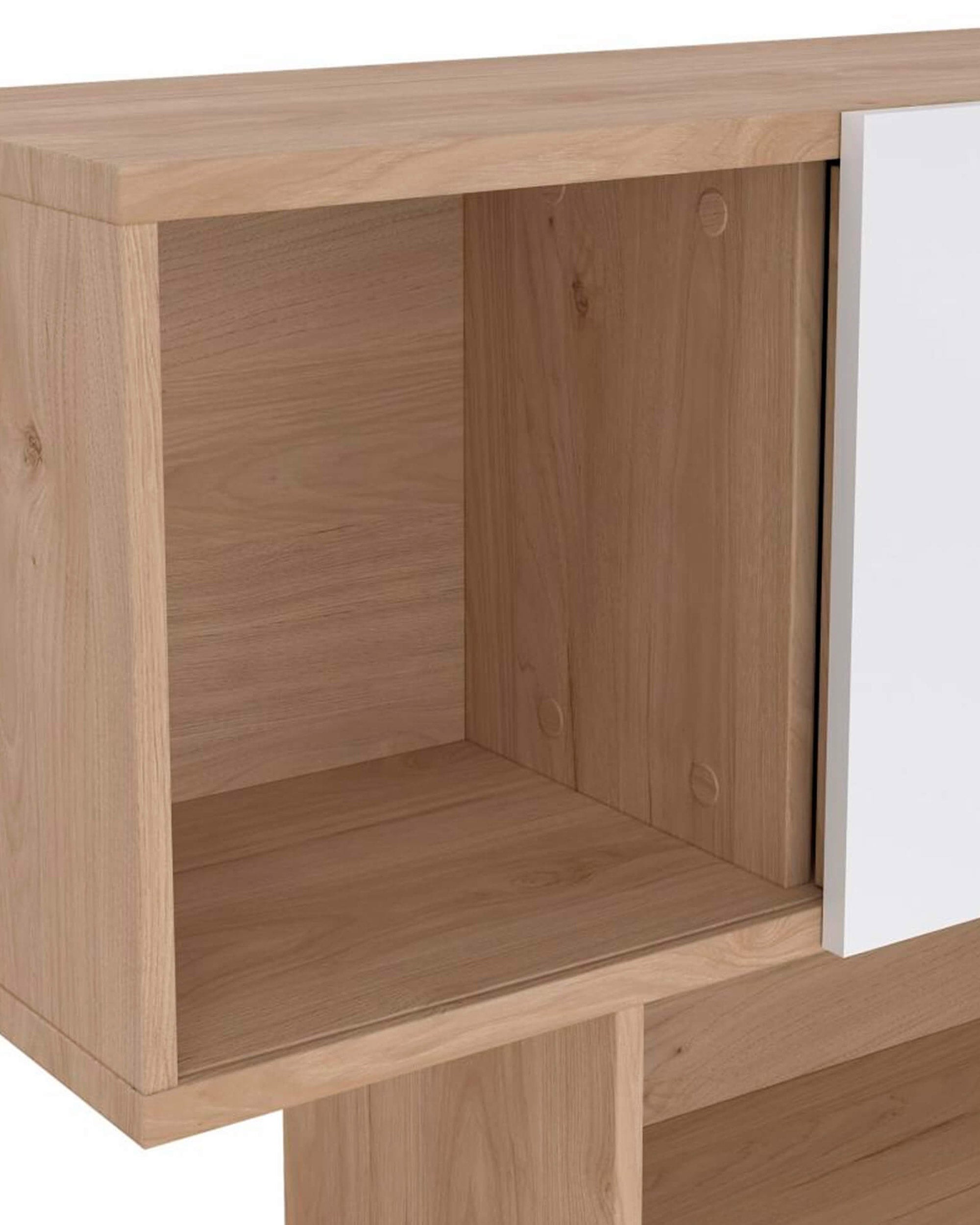 Estantería PENEDA con 3 puertas correderas y 4 baldas