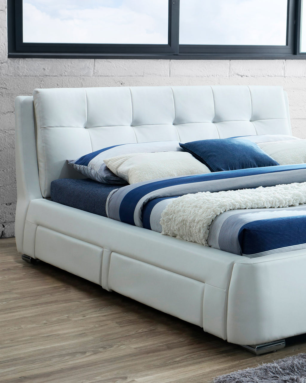 Pack cama de casal ANTONIO + Colchão HOMYSLEEP PALACIO COOLER