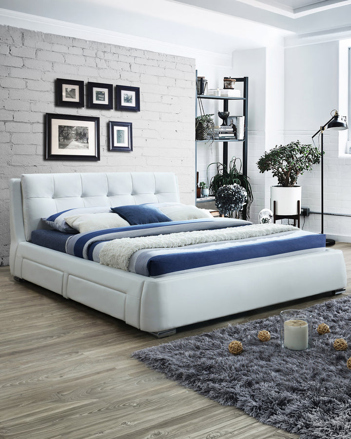 Pack cama de casal ANTONIO + Colchão HOMYSLEEP PALACIO COOLER