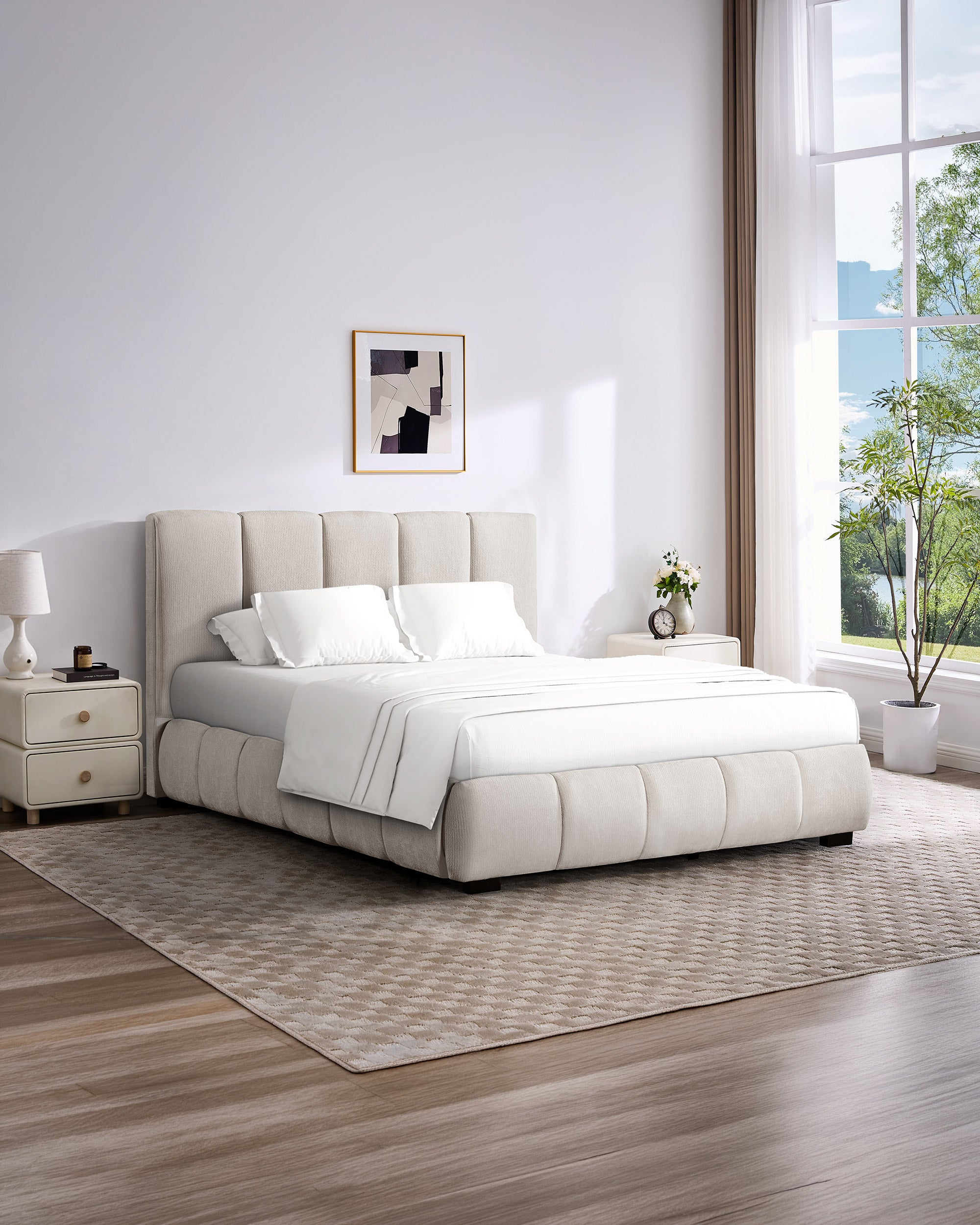 ALBERTINI lift-up double bed frame + HOMYSLEEP PALACIO COOLER Mattress