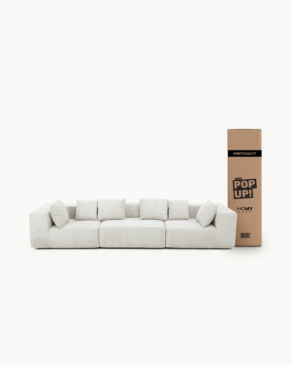 Sofás POP UP! Sofá 3 lugares EUGENE embalado a vácuo