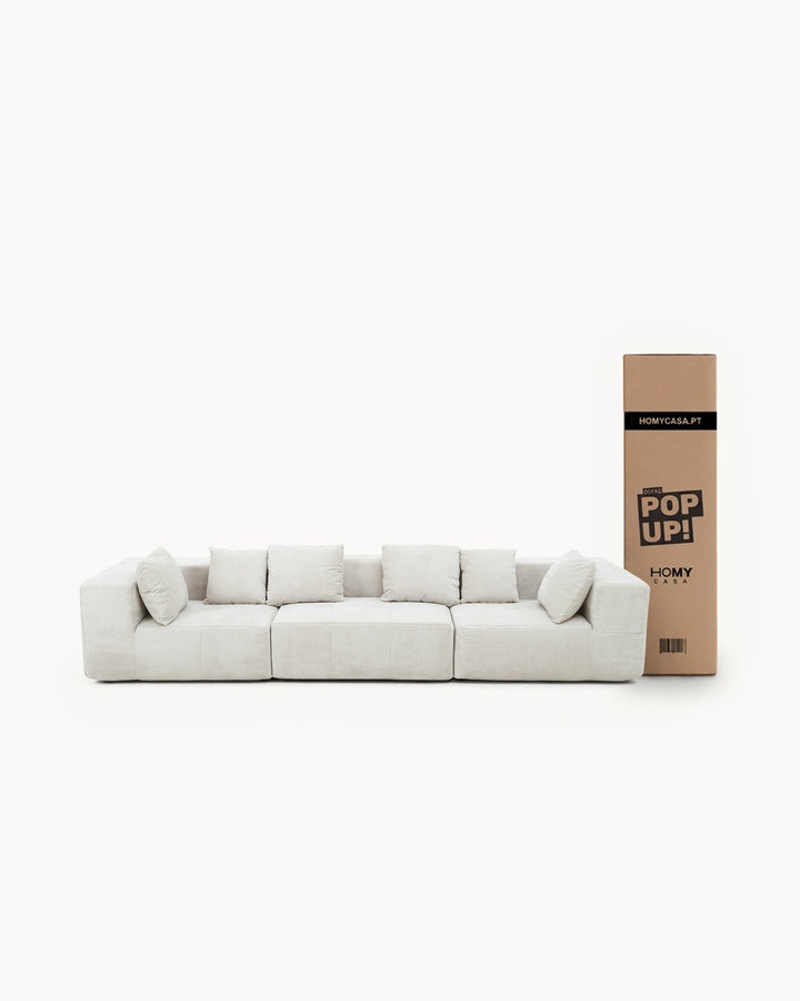 Sofás POP UP! Sofá 3 lugares EUGENE embalado a vácuo