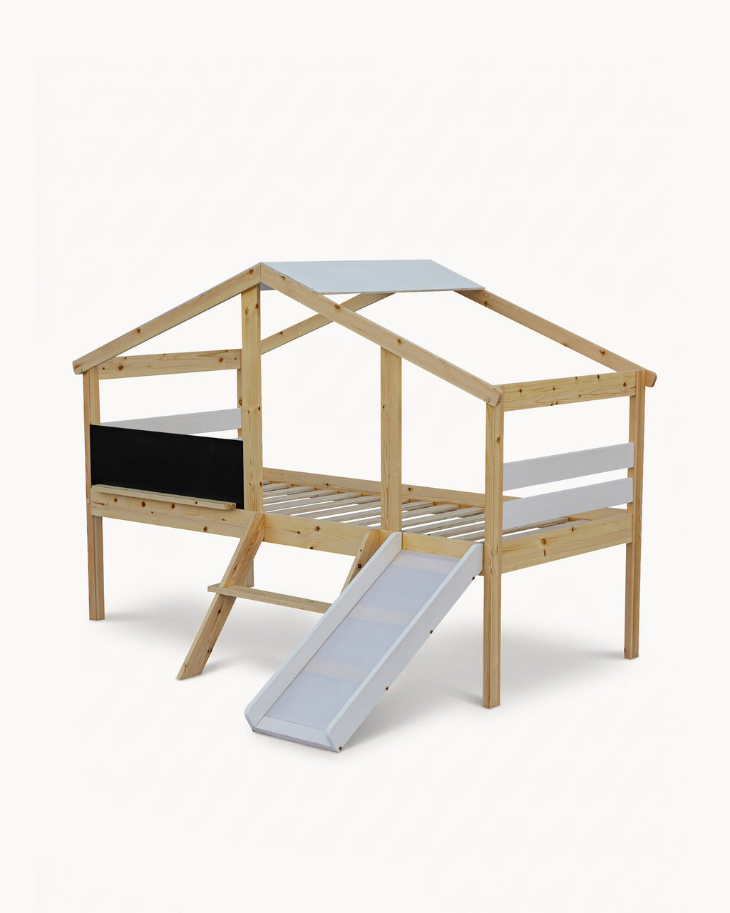 Pack Cama alta infantil SLIDER + colchão KID ROLLER