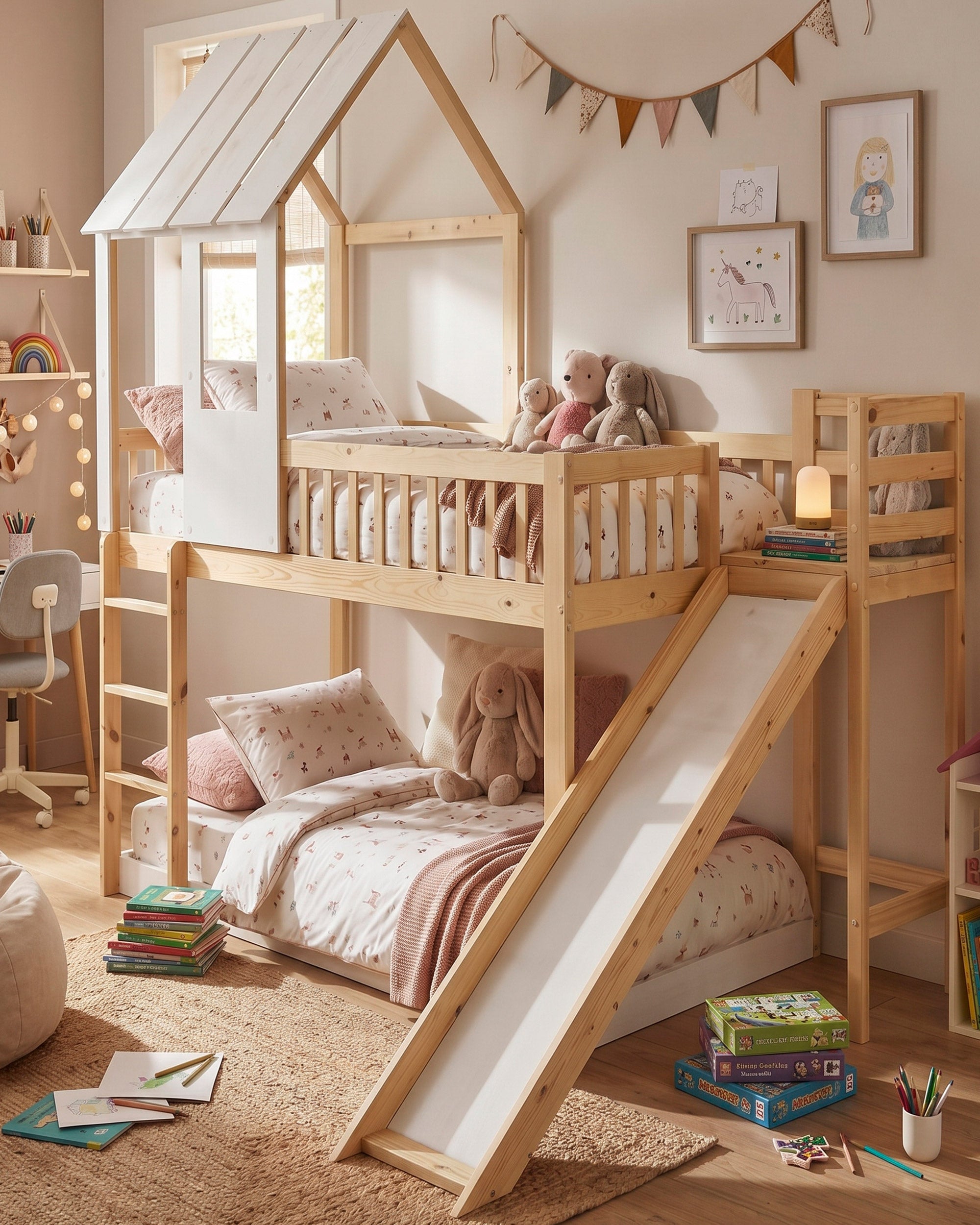 TOBO Double high bed with slide