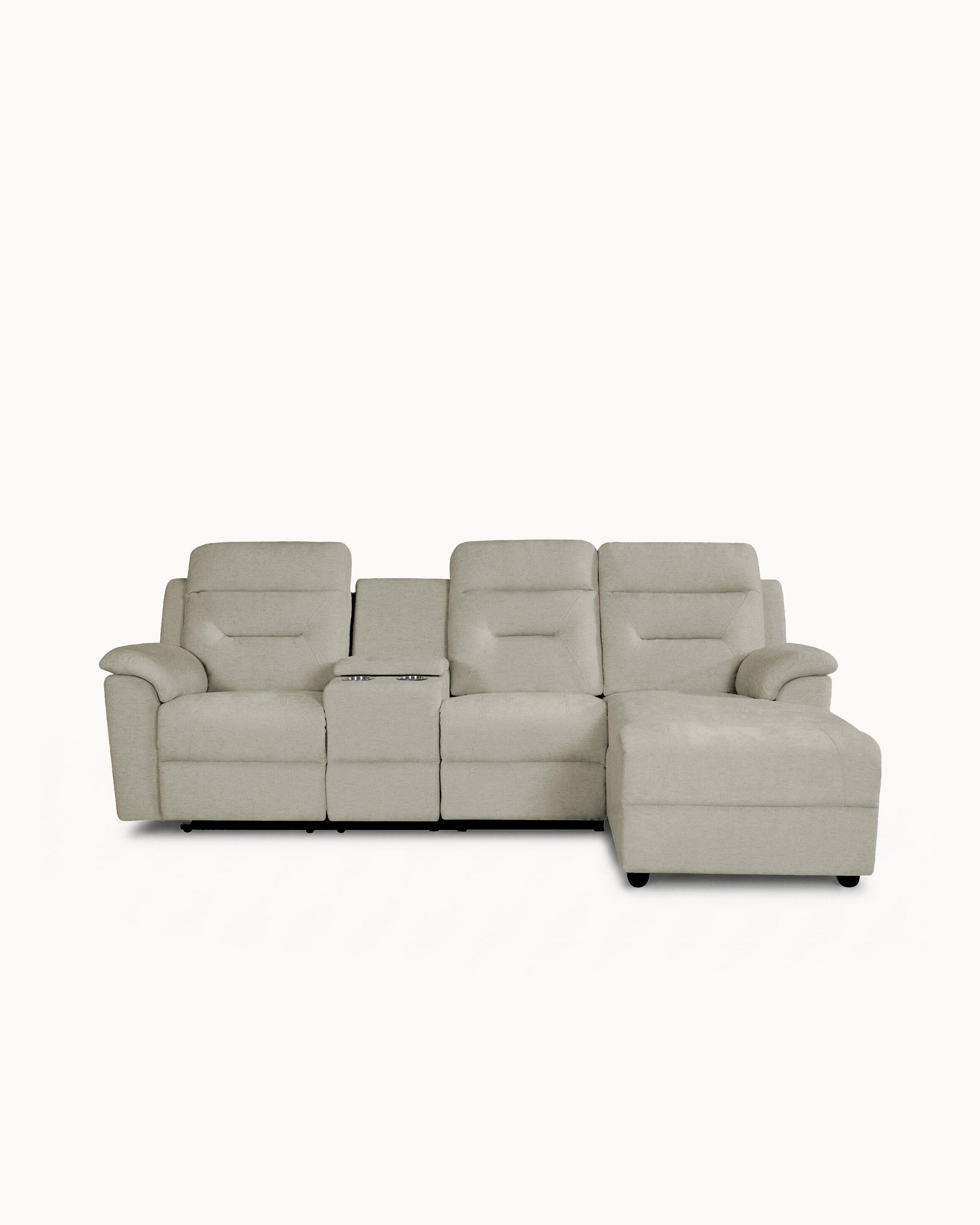 Manual reclining chaise longue sofa NAMIE