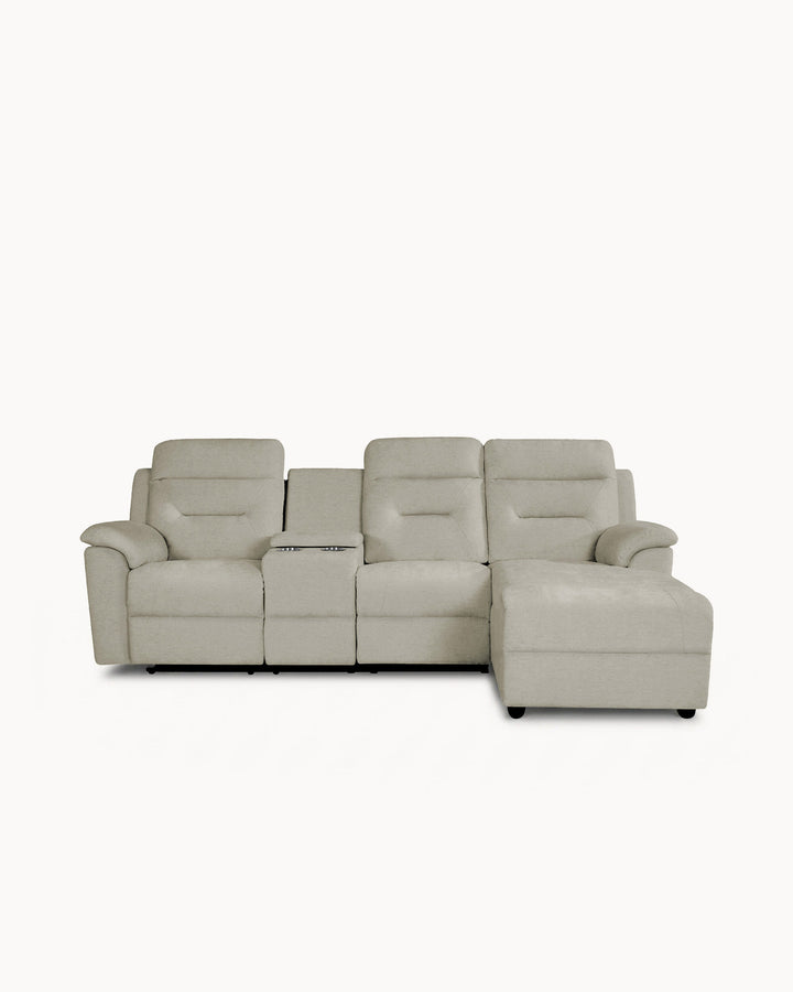 Manual reclining chaise longue sofa NAMIE