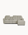 Manual reclining chaise longue sofa NAMIE