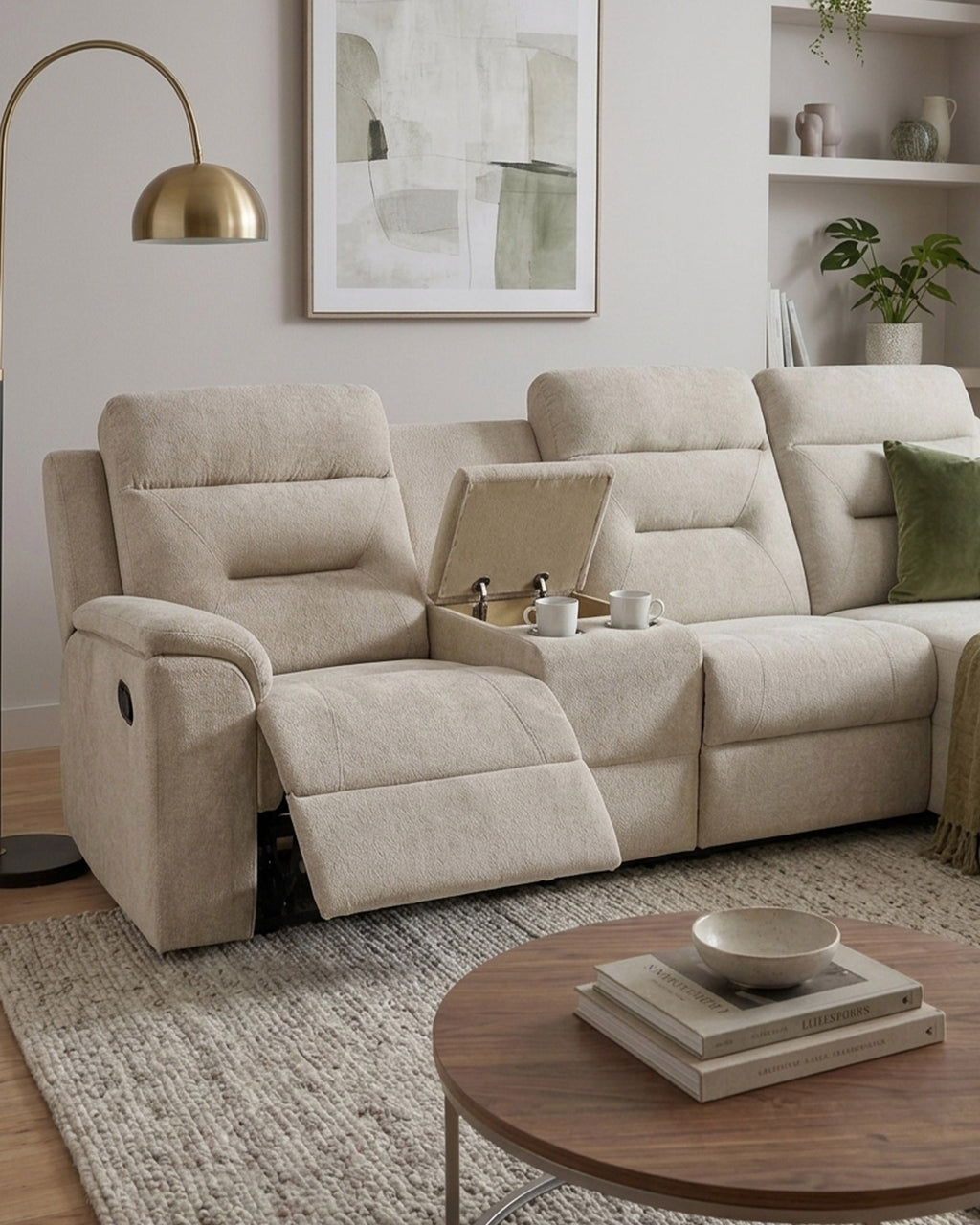 Sofá chaise longue NAMIE relax manual