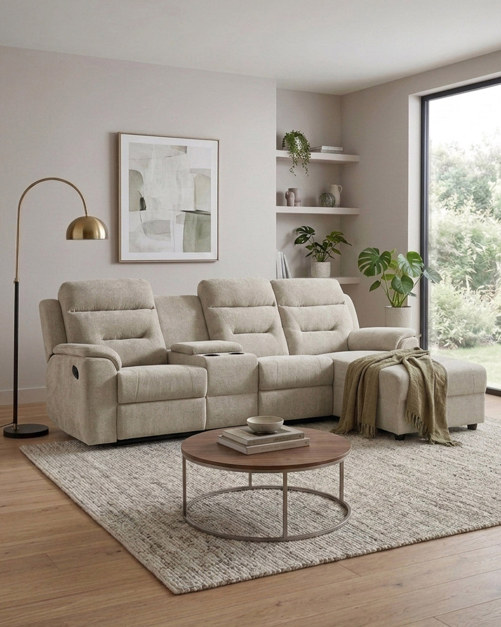 Sofá chaise longue NAMIE relax manual
