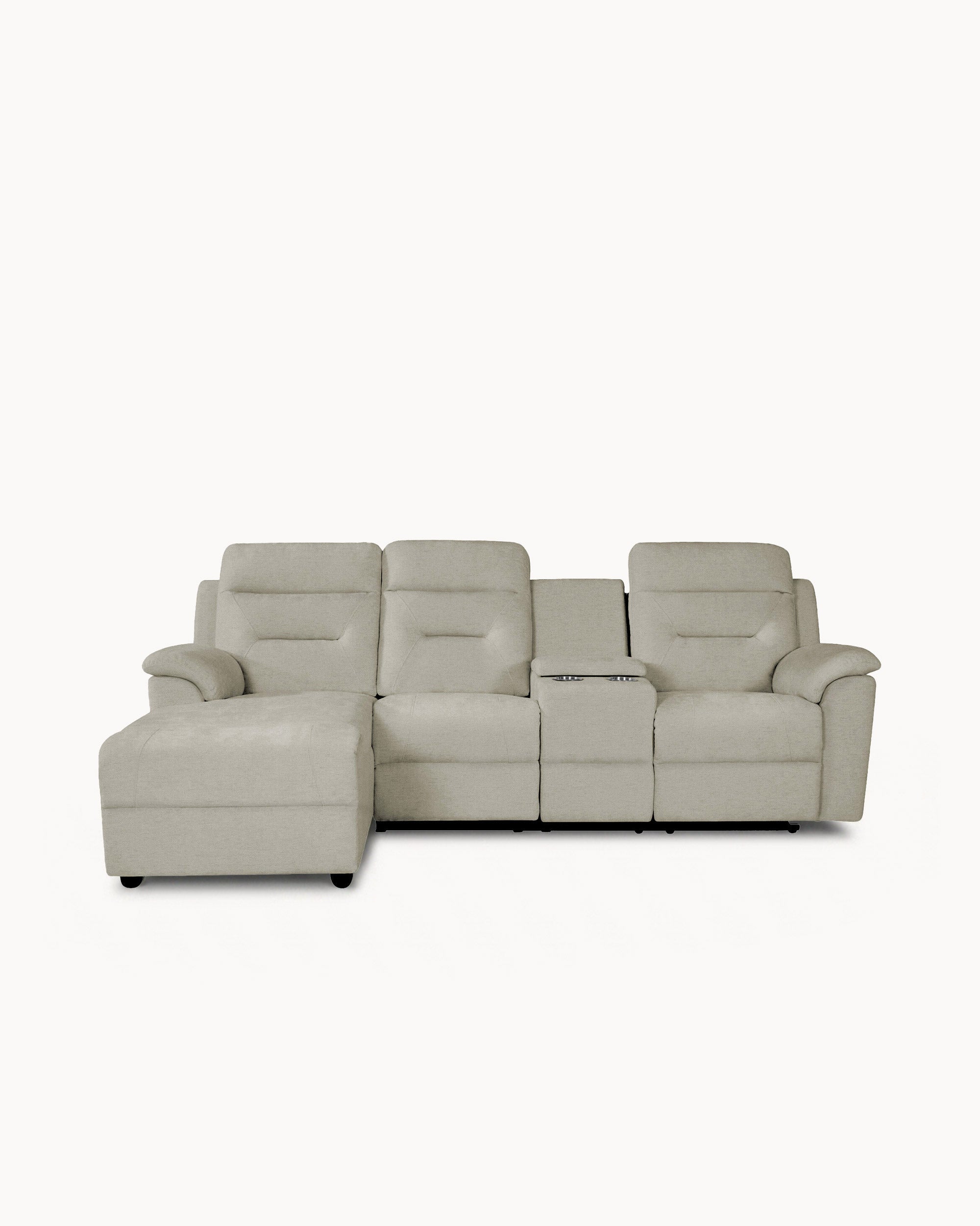 Manual reclining chaise longue sofa NAMIE