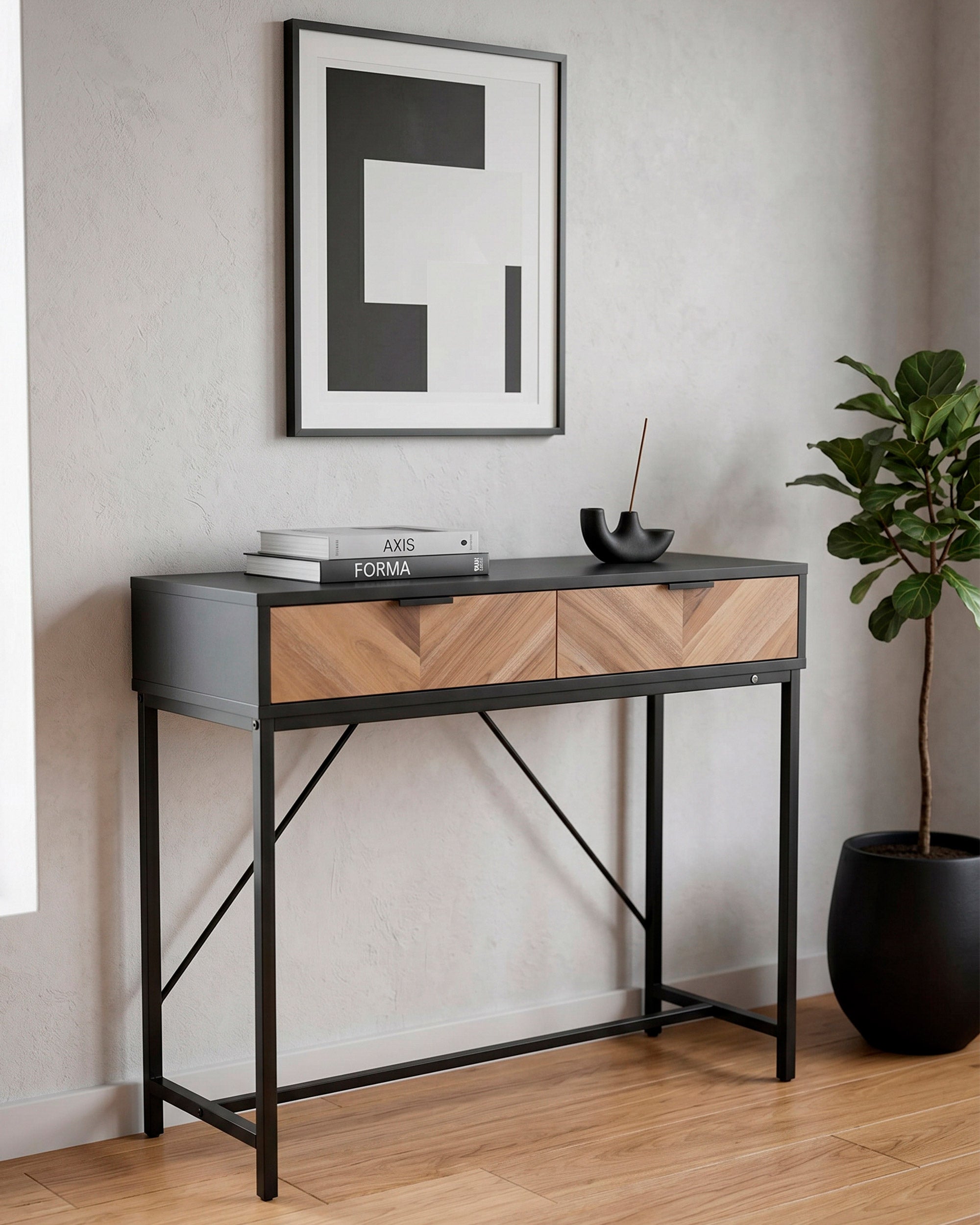 YOLANDA Console table with 2 drawers