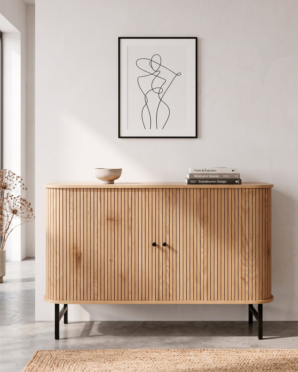 GLISS sideboard with 2 sliding doors