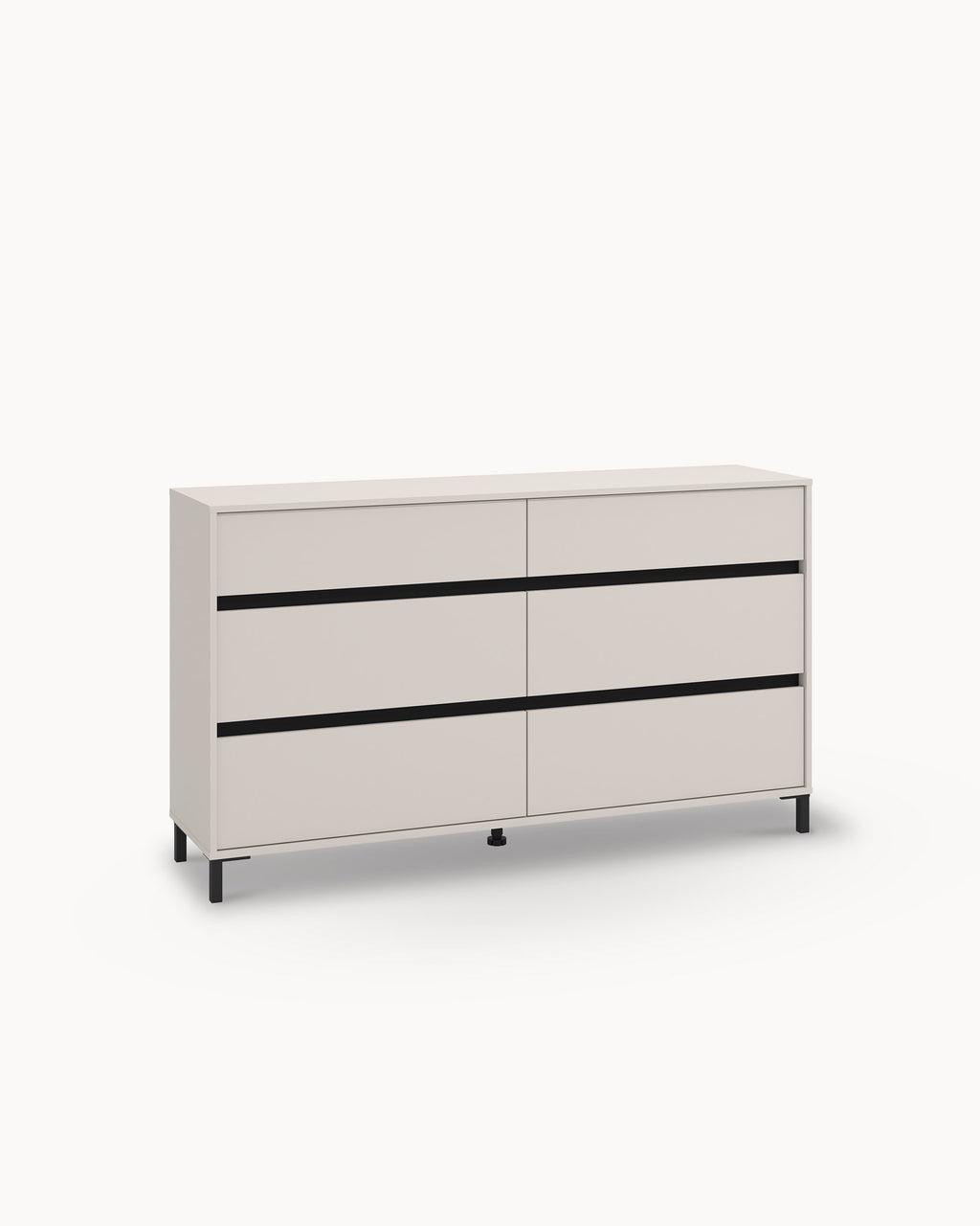 BROWN chest of drawers with 6 drawers