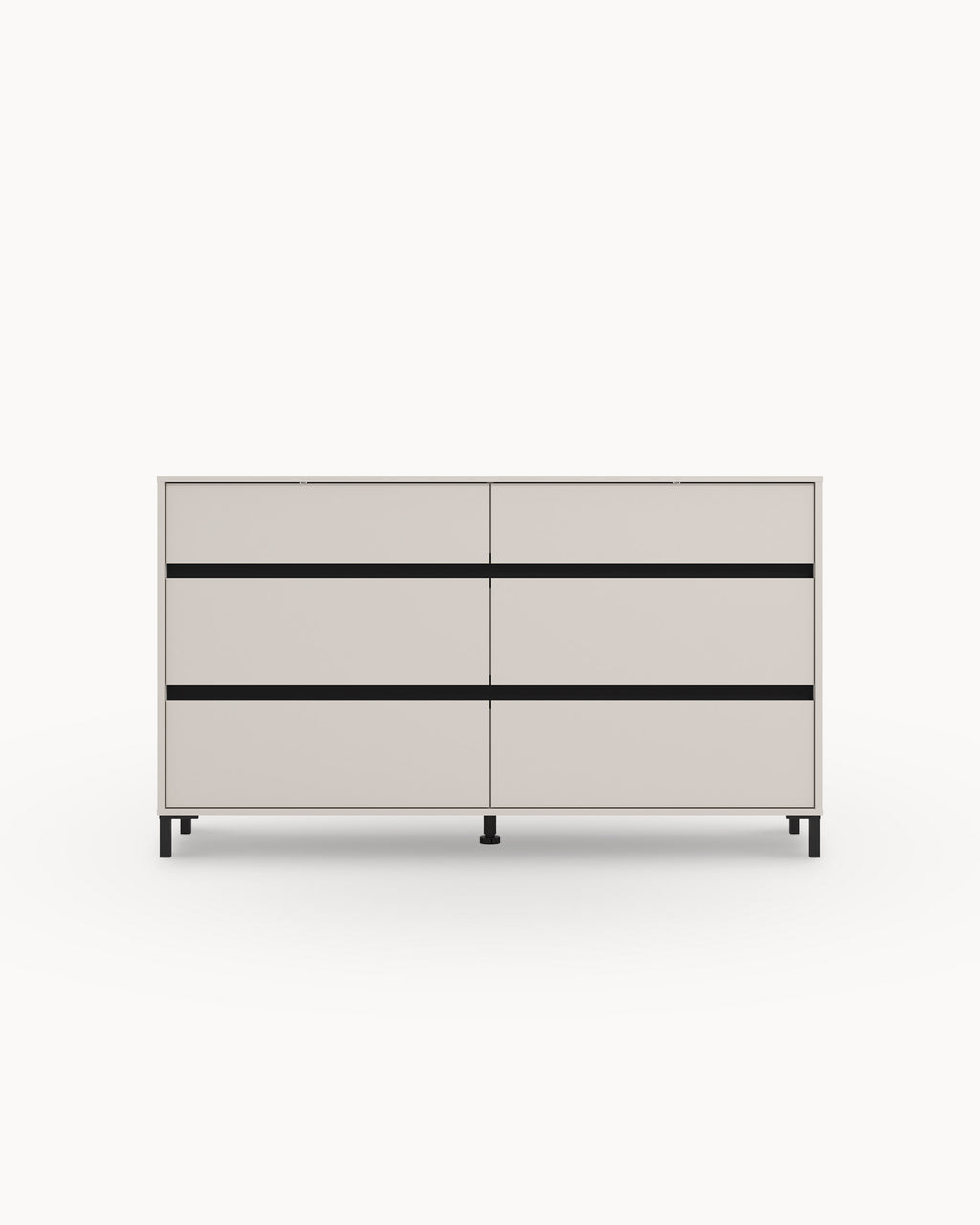 BROWN chest of drawers with 6 drawers