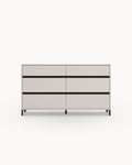 BROWN chest of drawers with 6 drawers