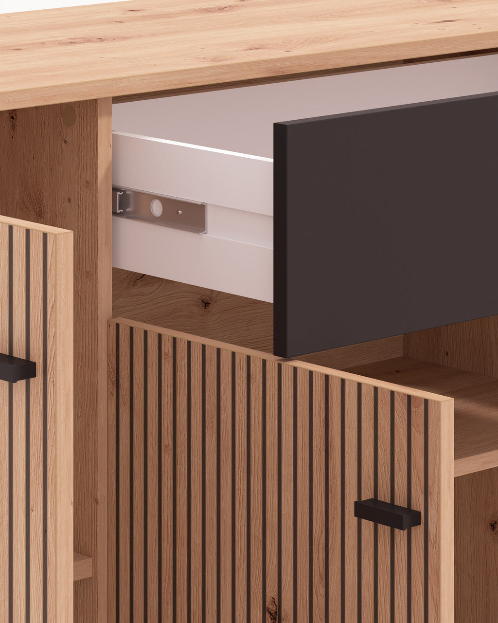 AVIGNON Sideboard with 4 doors and 1 drawer