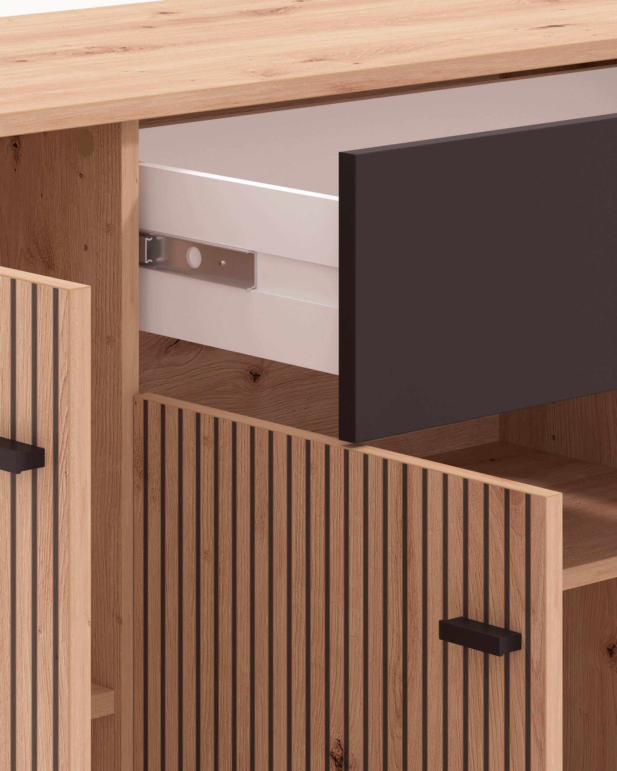 AVIGNON Sideboard with 4 doors and 1 drawer