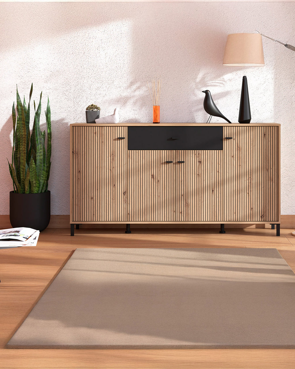 AVIGNON Sideboard with 4 doors and 1 drawer