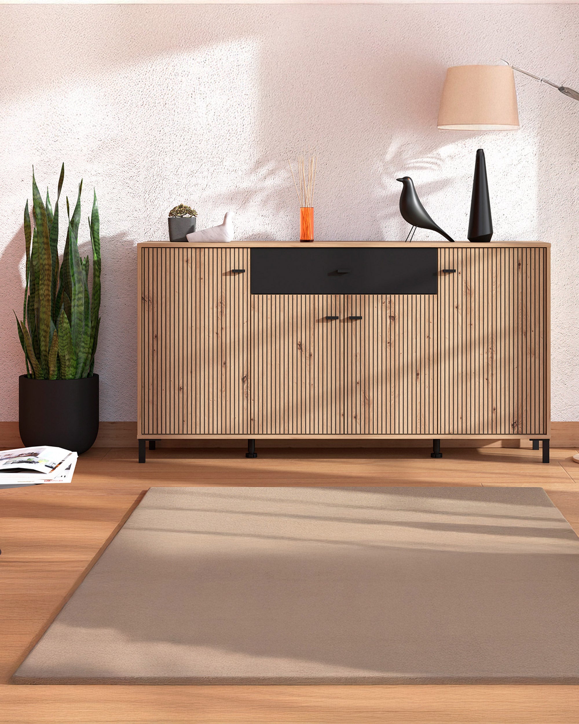 AVIGNON Sideboard with 4 doors and 1 drawer