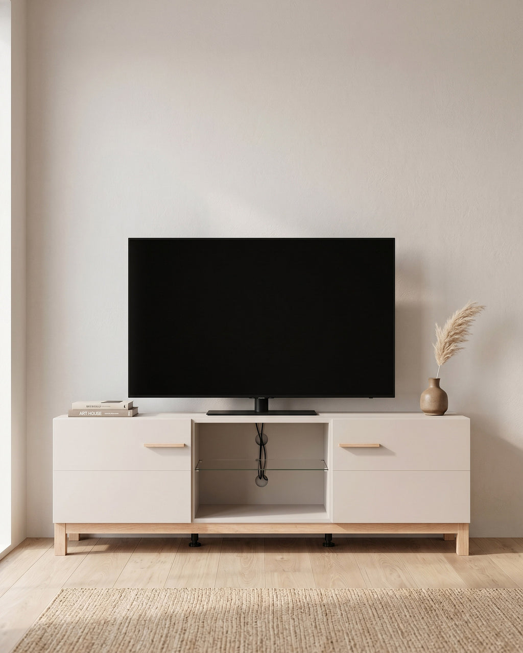 ESSEX TV cabinet with 2 doors