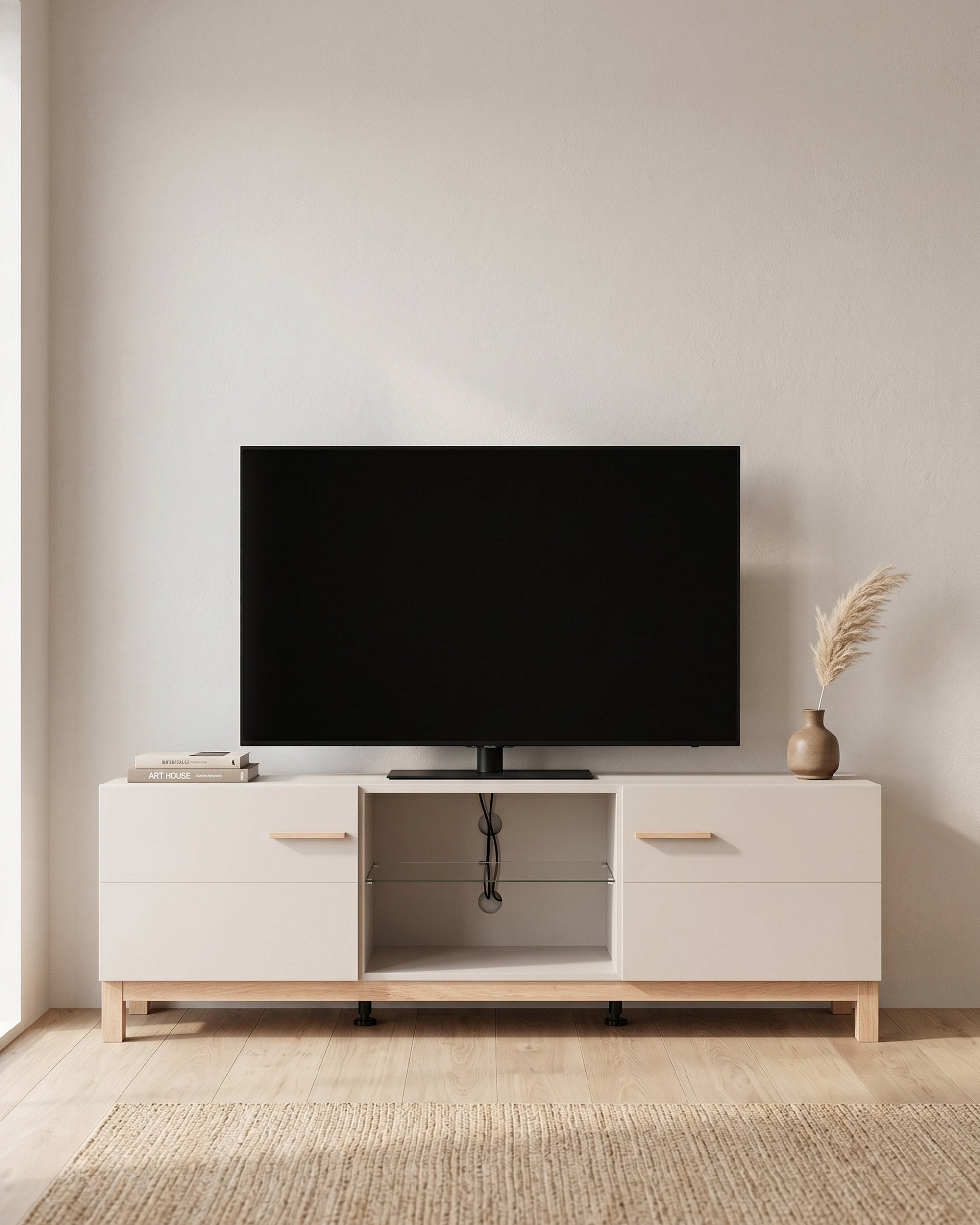 ESSEX TV cabinet with 2 doors