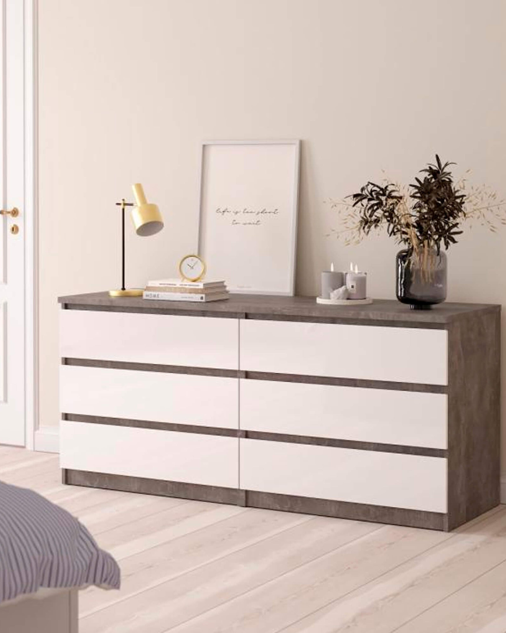 NEW MATRIX SHINY 6-drawer chest of drawers