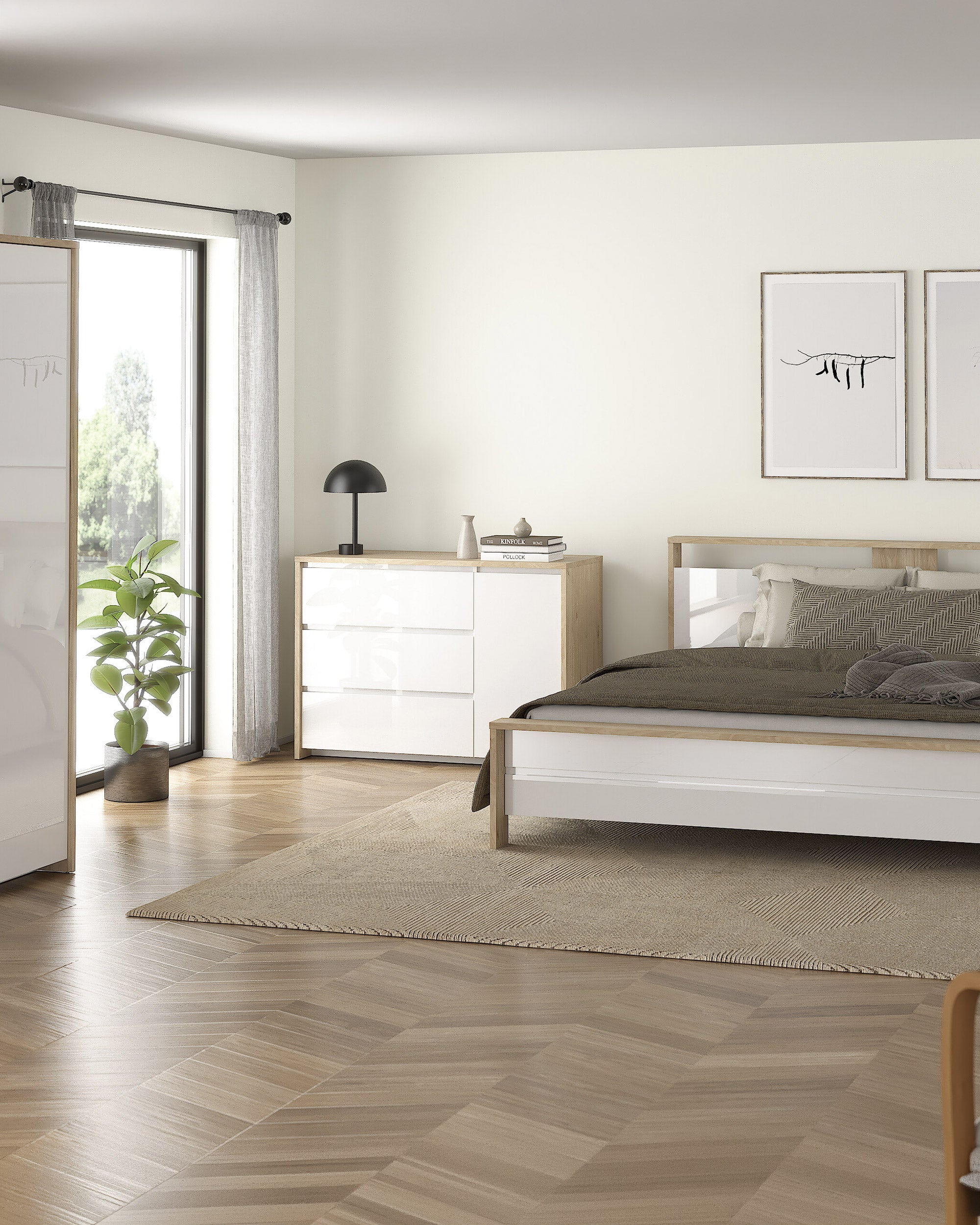 Aparador NEXT com 1 porta e 3 gavetas