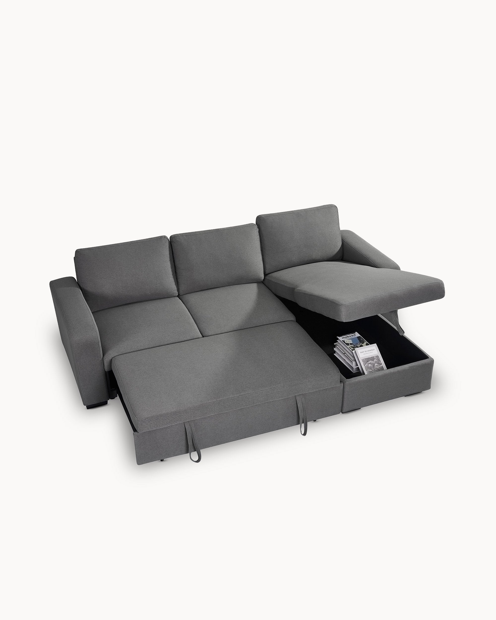 Sofá chaise longue MANHATTAN com cama e baú