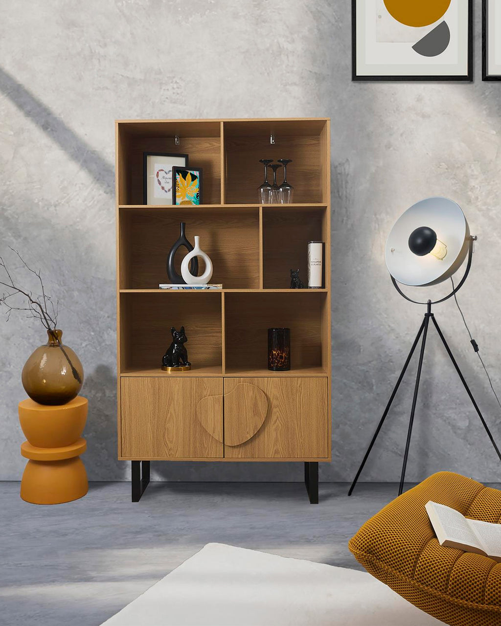 Estante CALYPSO com 2 portas e 3 prateleiras