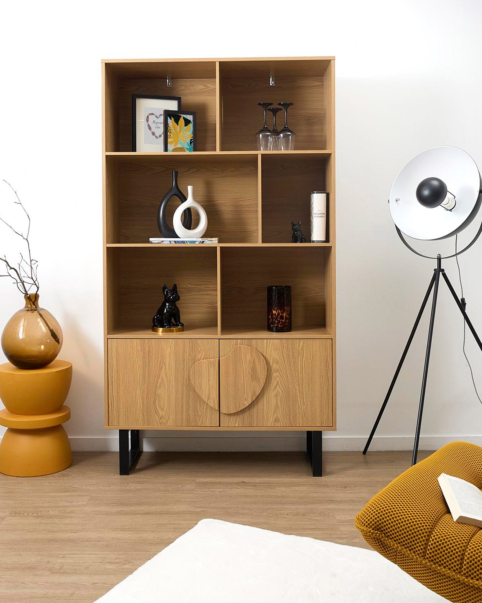 Estante CALYPSO com 2 portas e 3 prateleiras