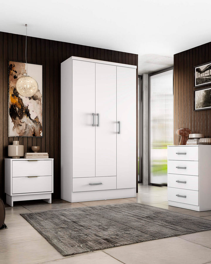 SEAN wardrobe with 3 doors and 1 drawer