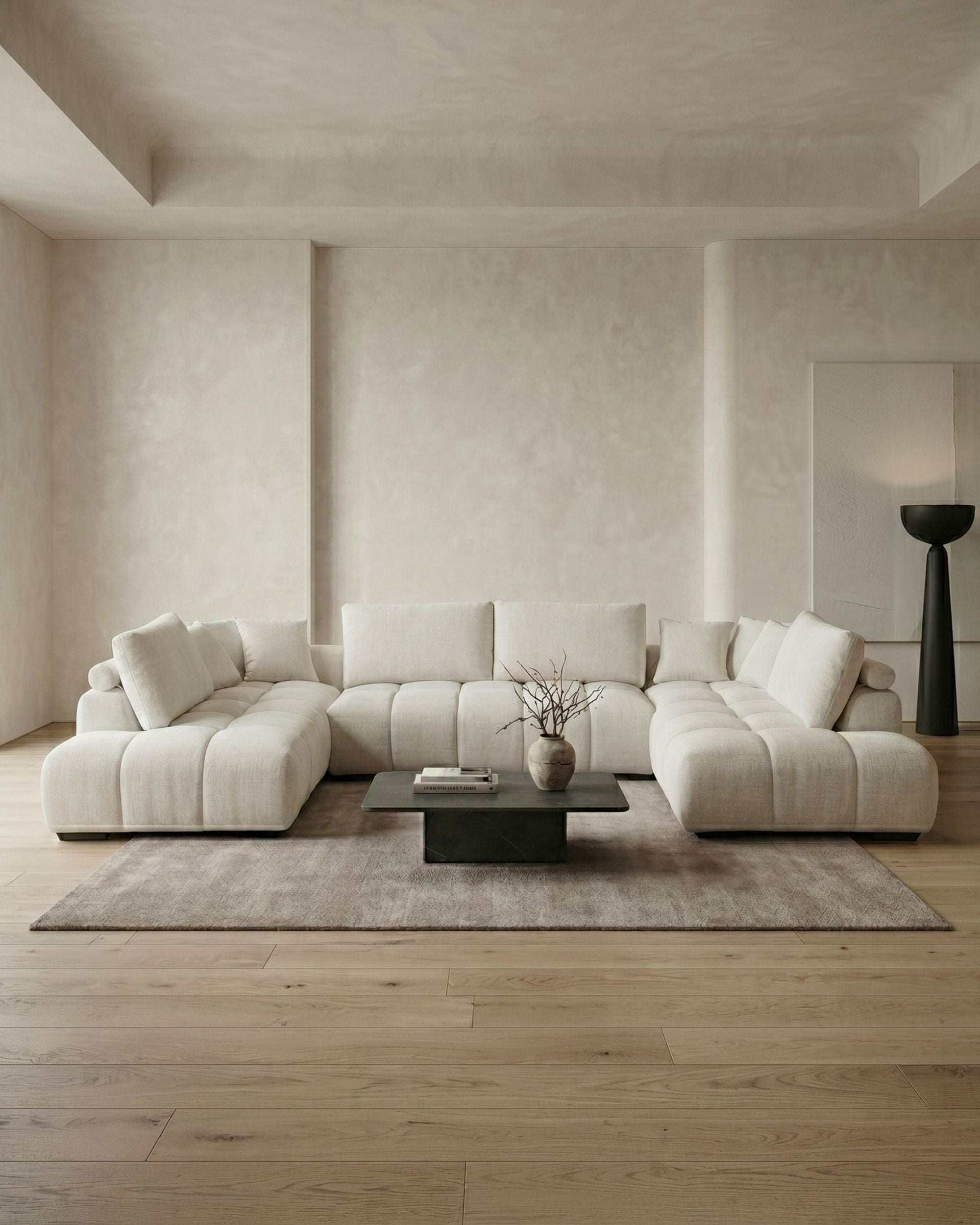 Sofá de canto CALIFORNIA com duplo chaise longue
