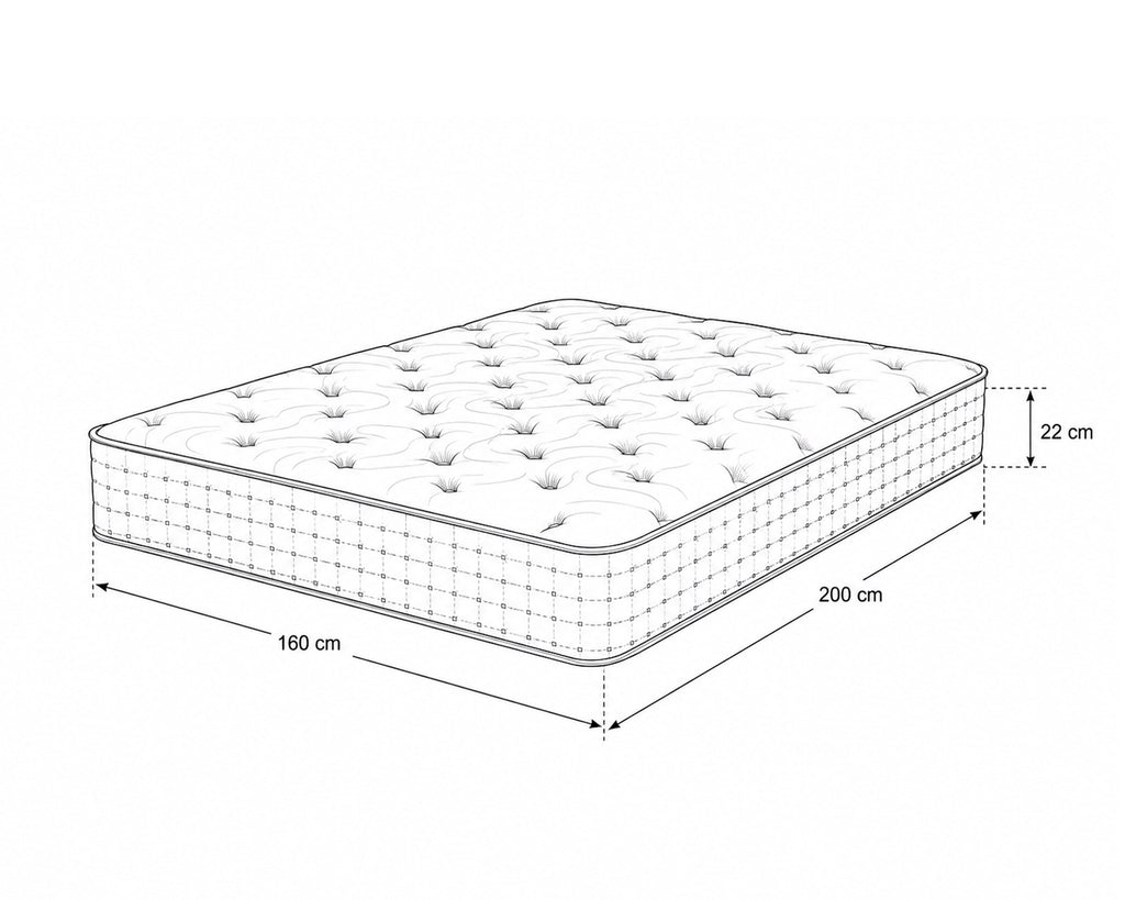 BETTY II double bed pack + HOMYSLEEP PALACIO COOLER Mattress