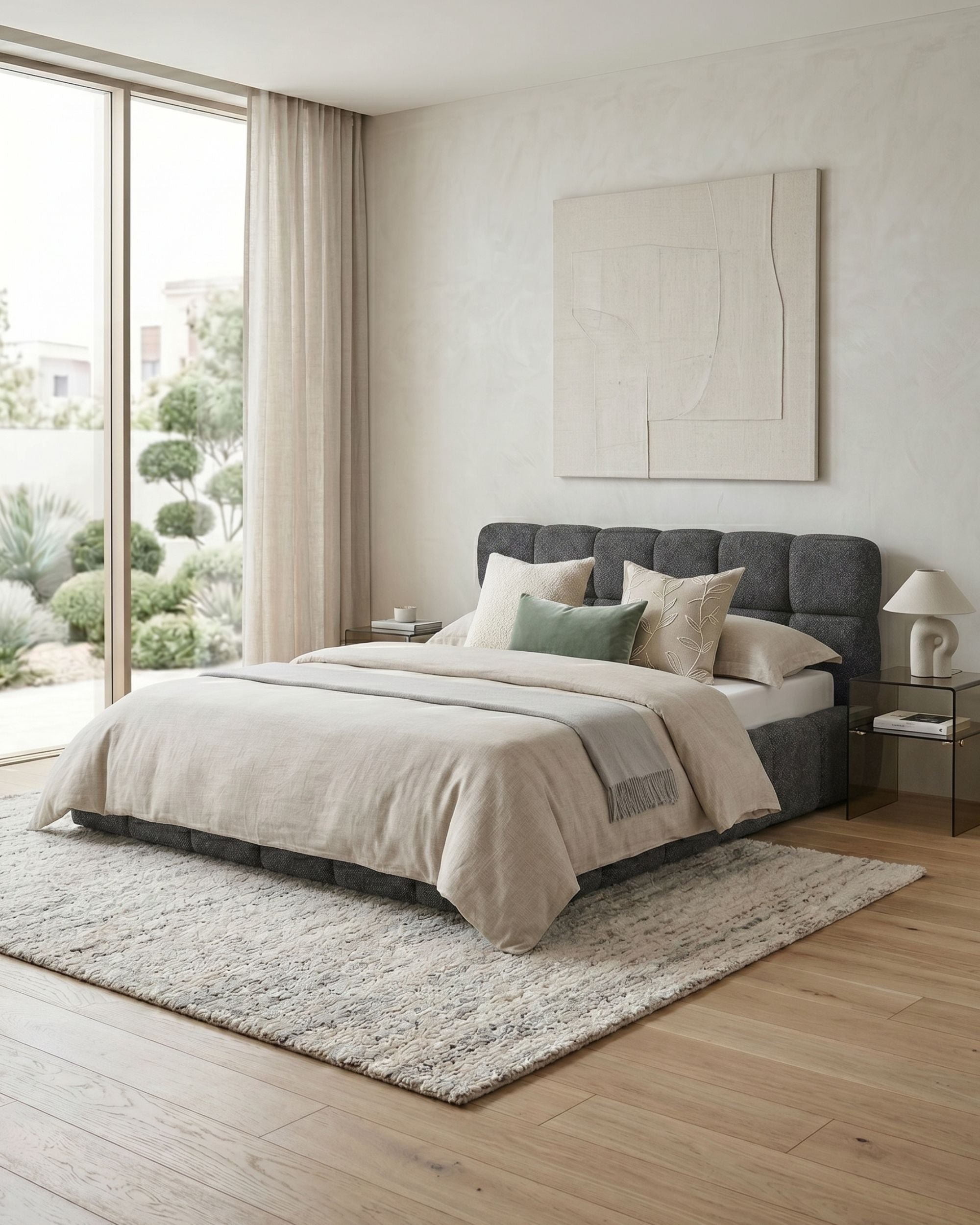 MANCHESTER lift-up double bed frame + HOMYSLEEP PALACIO COOLER mattress