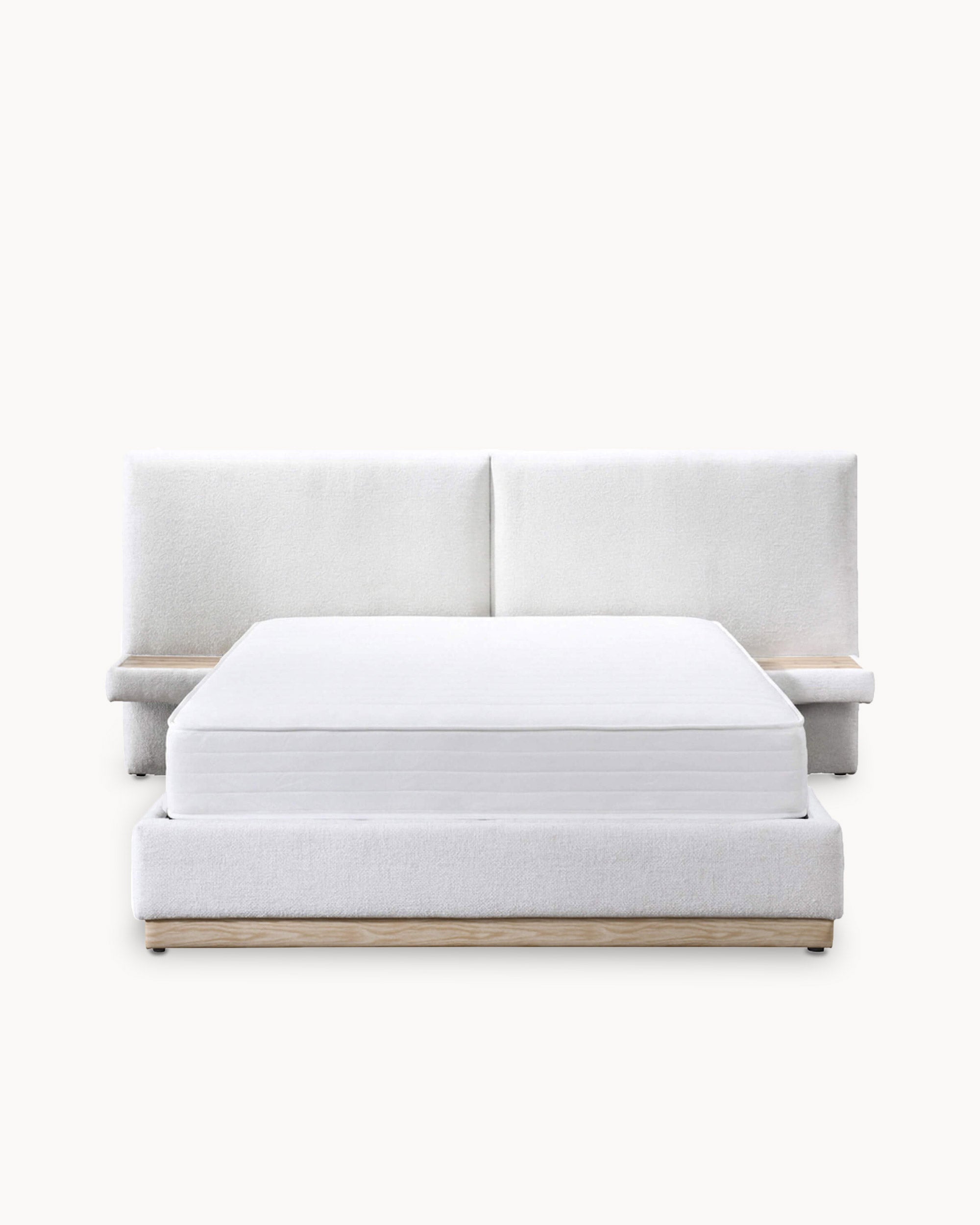 NAPOLI double lift bed with 2 bedside tables