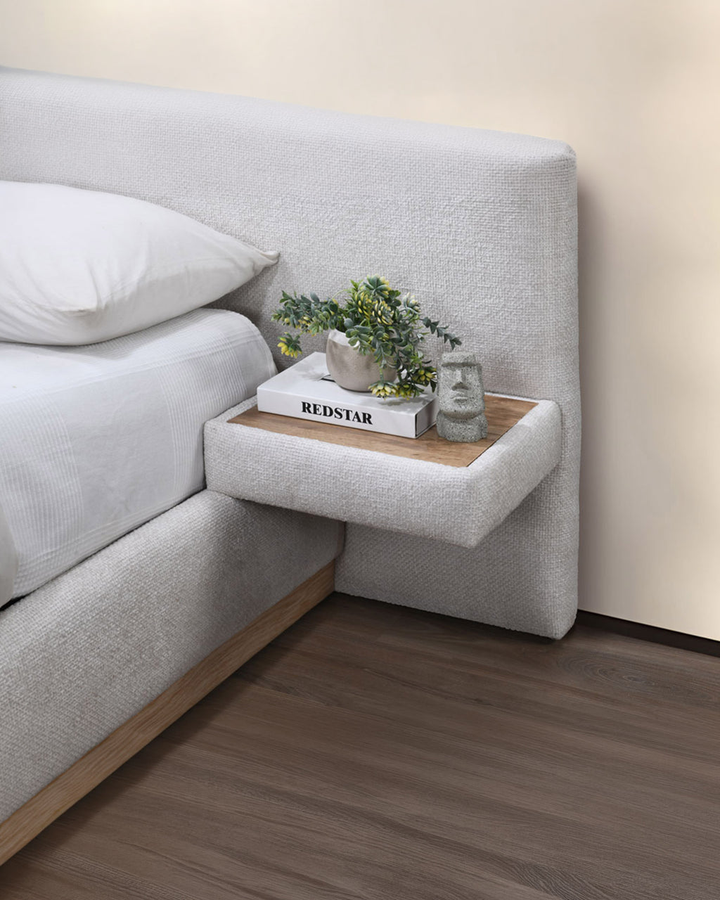 Cama de matrimonio elevable NAPOLI con 2 mesitas de noche