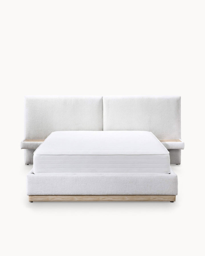 NAPOLI double lift bed with 2 bedside tables