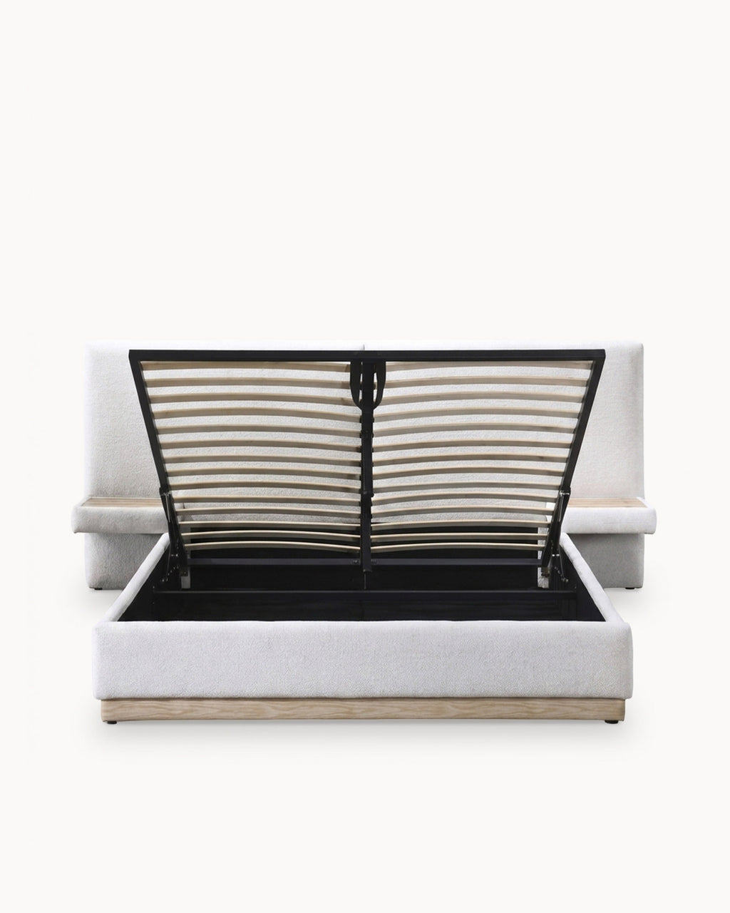 NAPOLI double lift bed with 2 bedside tables