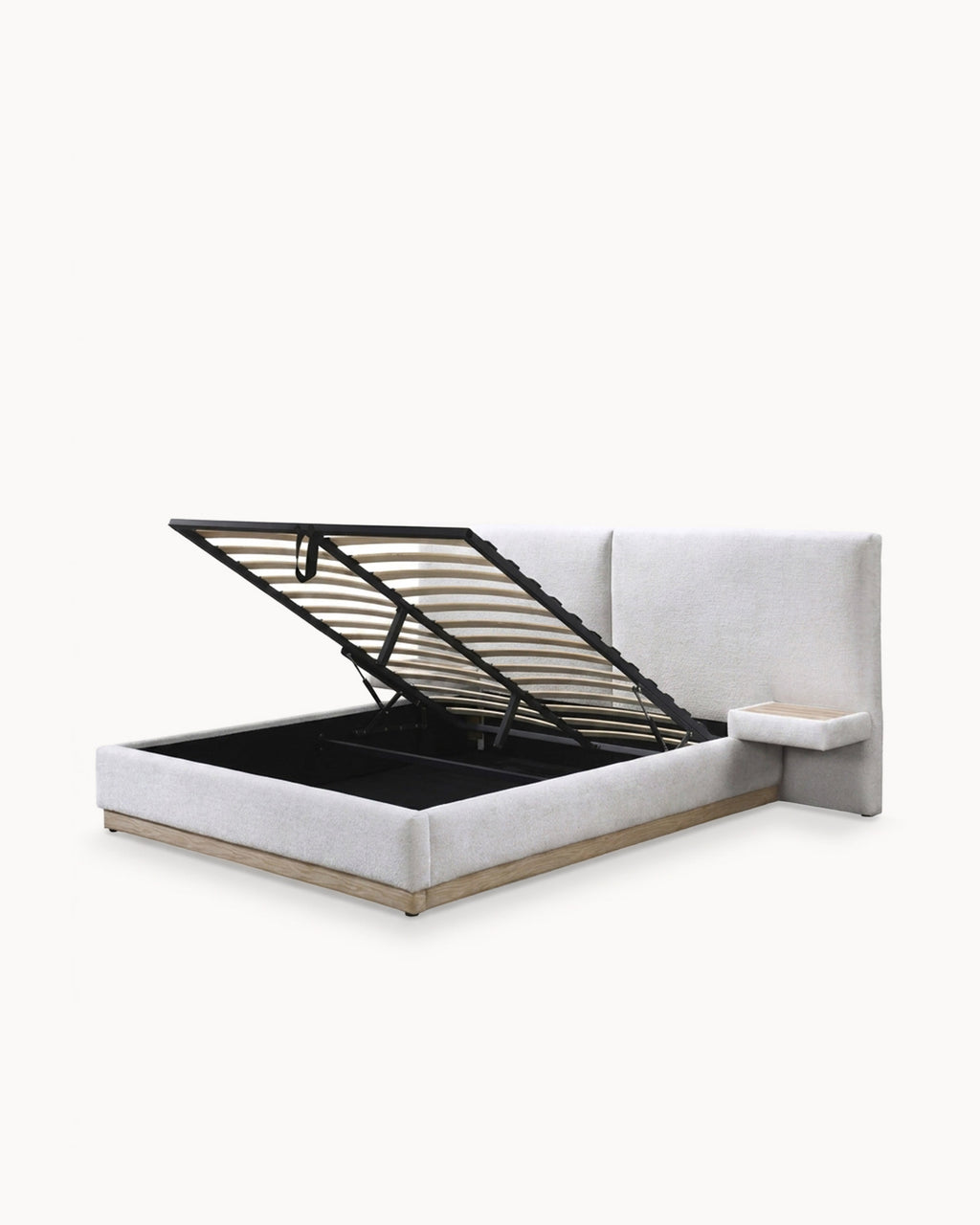 NAPOLI double lift bed with 2 bedside tables