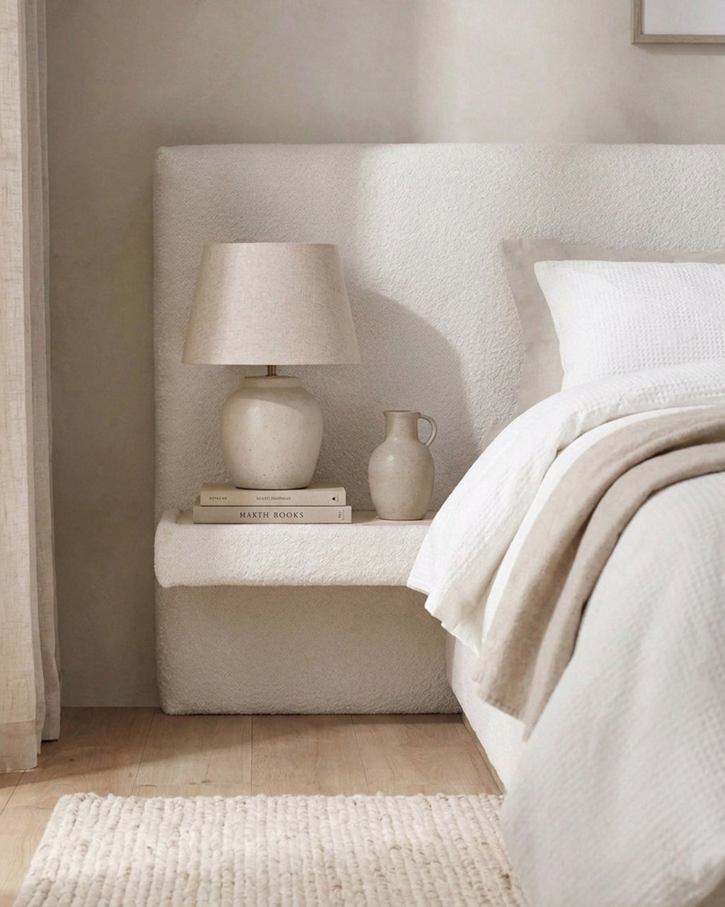 NAPOLI double lift bed with 2 bedside tables
