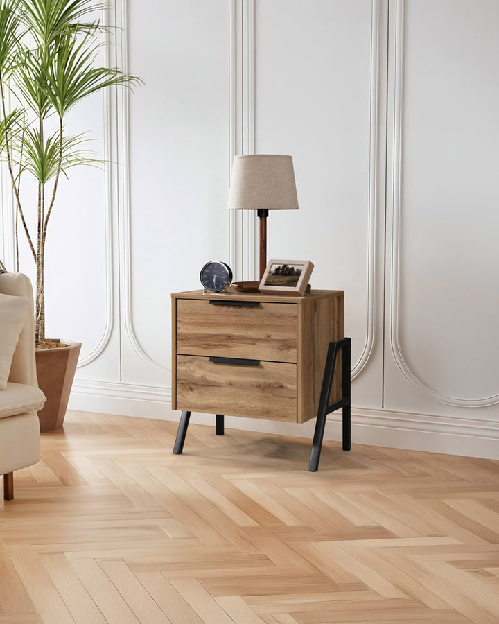 Mesa de cabeceira MILANO com 2 gavetas