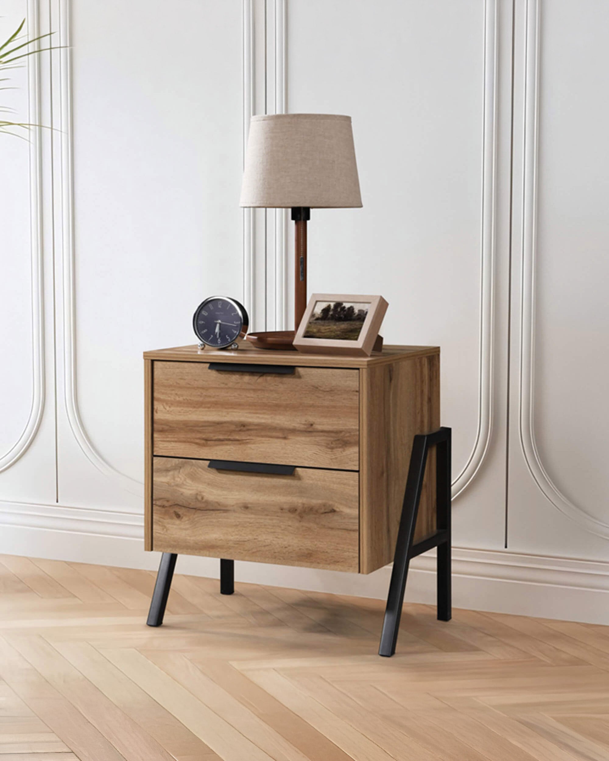 Mesa de cabeceira MILANO com 2 gavetas