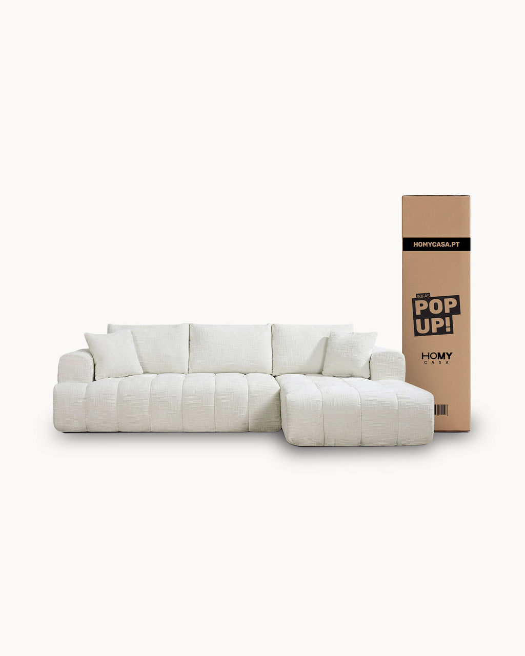 POP UP sofas! OAKLAND chaise longue sofa vacuum-packed