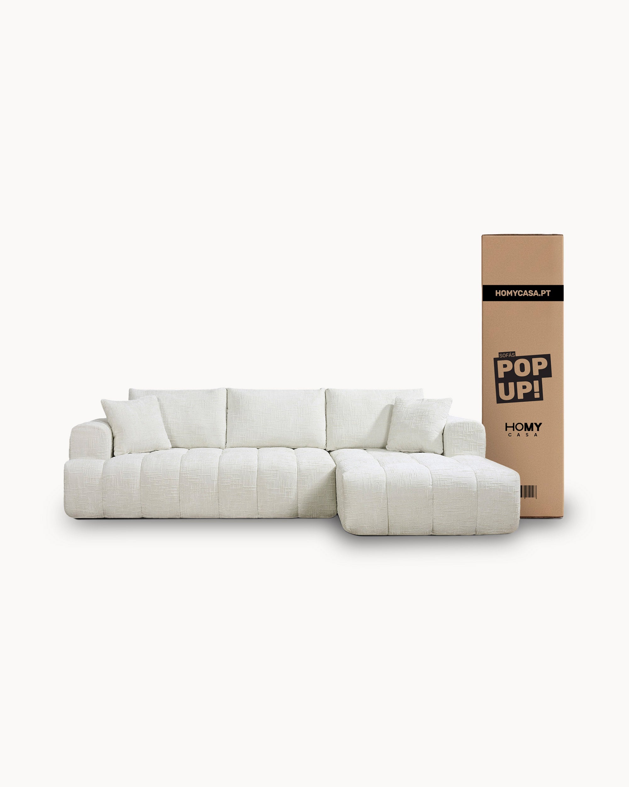 POP UP sofas! OAKLAND chaise longue sofa vacuum-packed