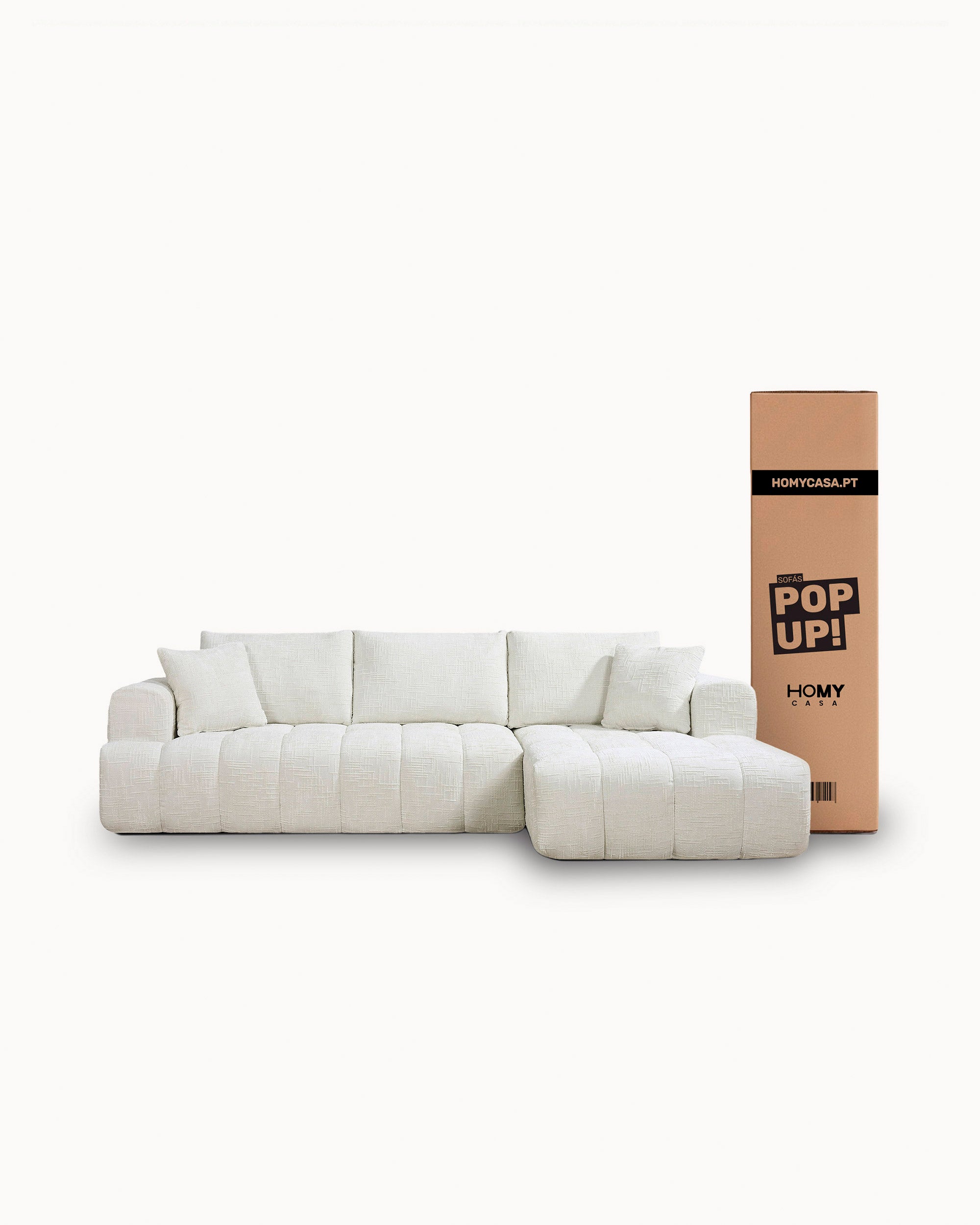 ¡Sofás POP UP! Sofá chaiselongue OAKLAND envasado al vacío