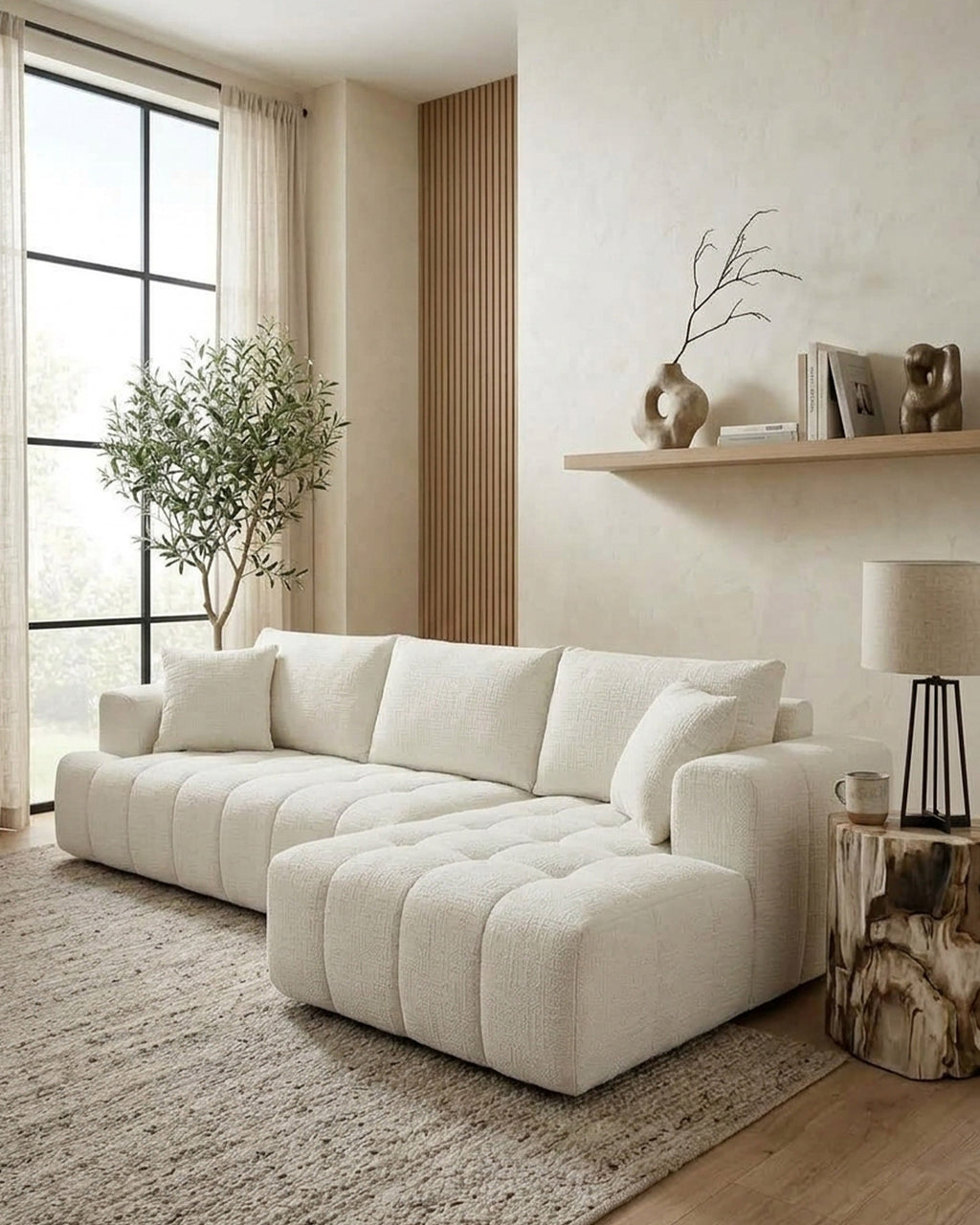 Sofás POP UP! Sofá chaise longue OAKLAND embalado a vácuo